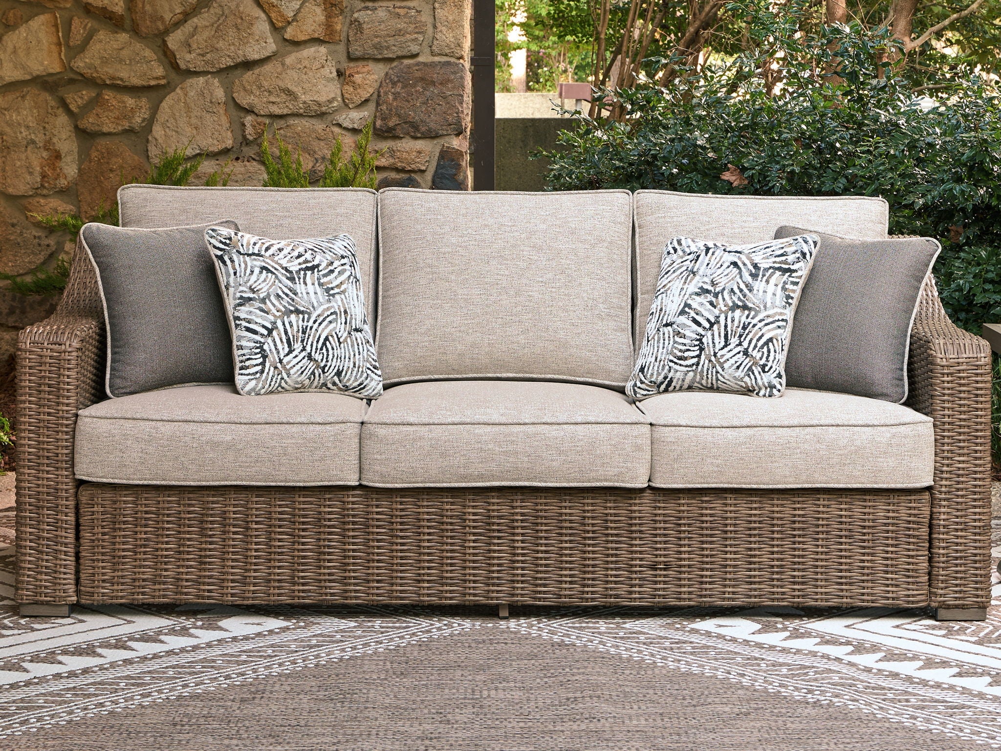 Laguna Heights - Sofa With Cushion - Beige - Image 4