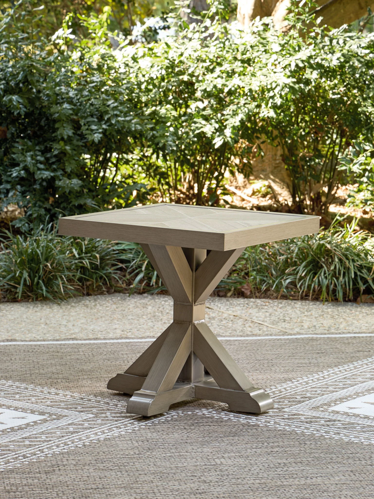 Laguna Heights - Square End Table - Beige - Image 3