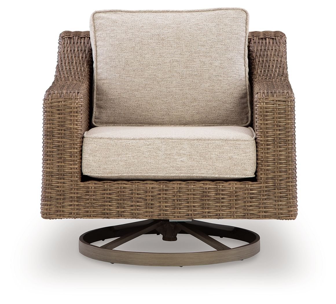 Laguna Heights - Swivel Lounge With Cushion - Beige - Image 3