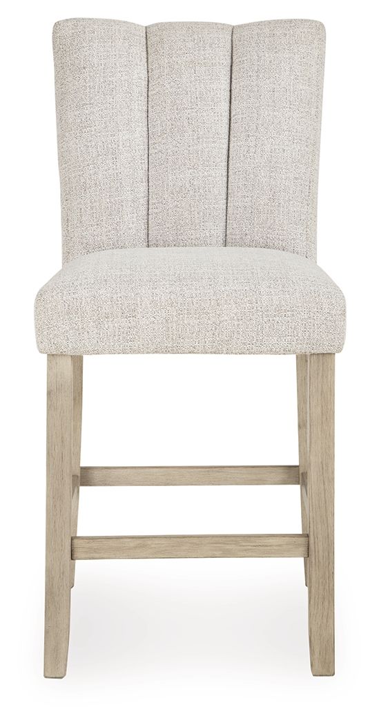 Larawyn - Upholstered Barstool (Set of 2) - Bisque - Image 2