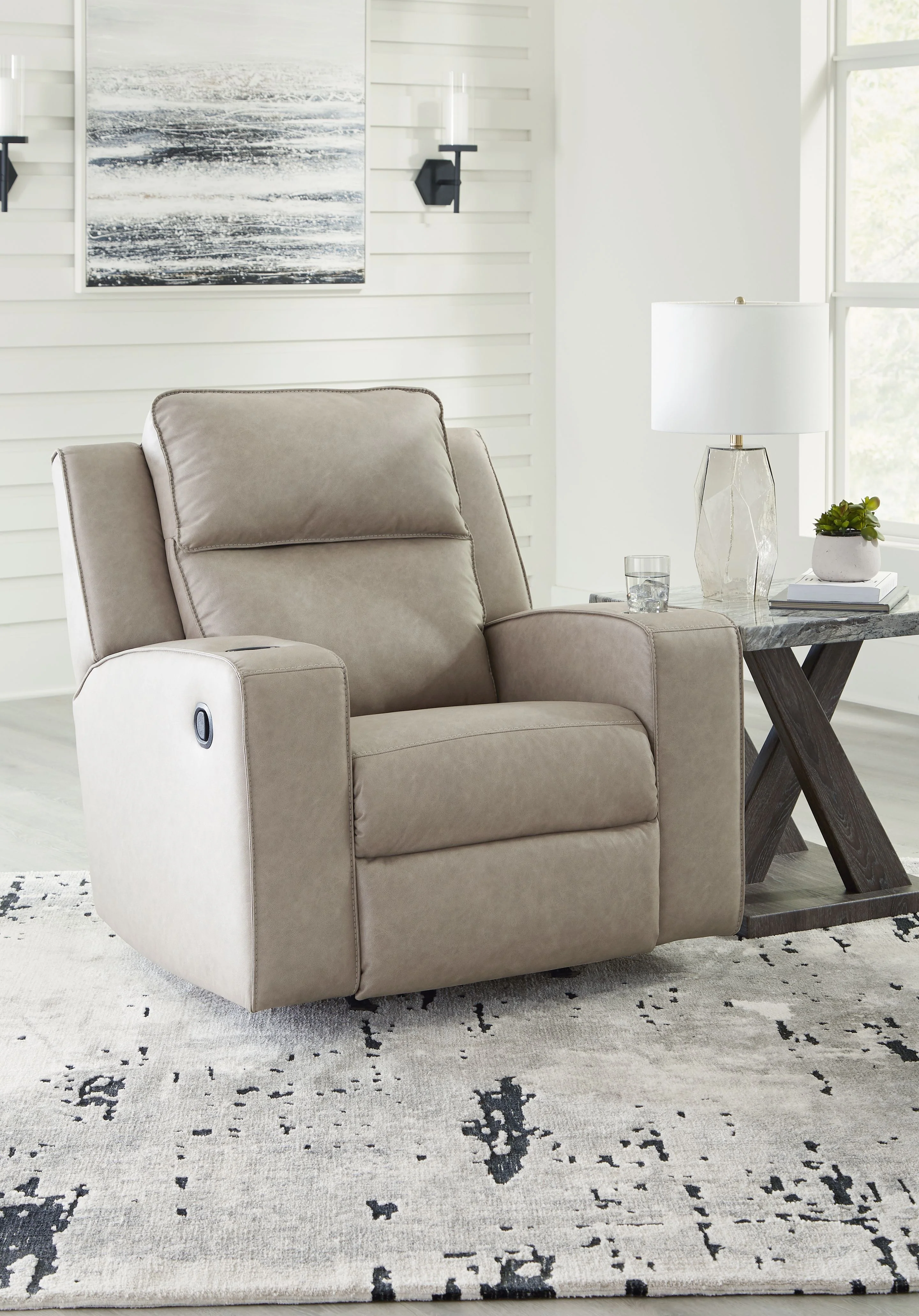 Lavenhorne - Rocker Recliner - Pebble - Image 3