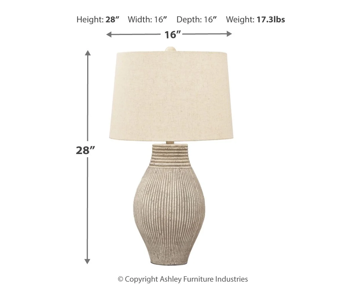 Layal - Paper Table Lamp  - Beige - Image 4