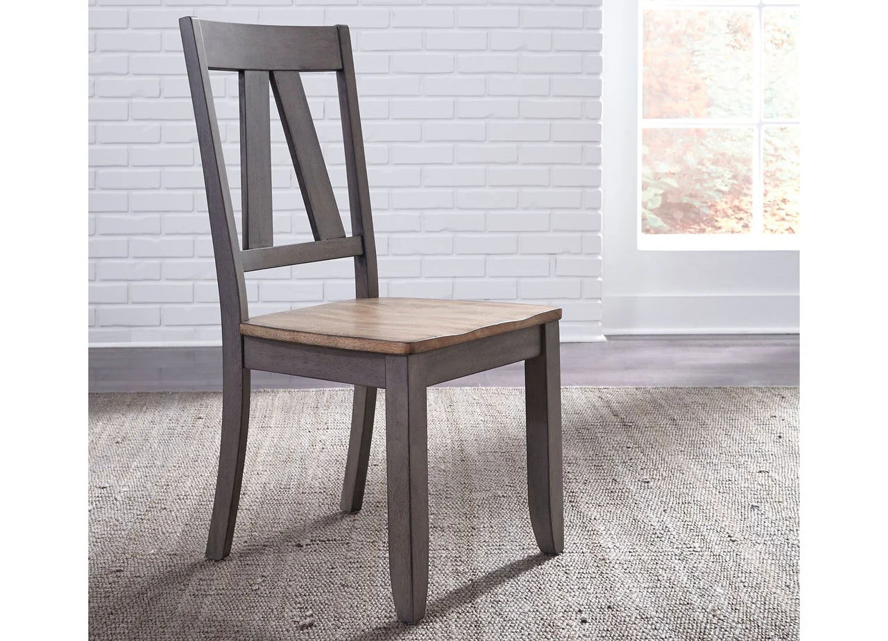 Lindsey Farm 6 Piece Trestle Table Dinette Set by Liberty - Image 3