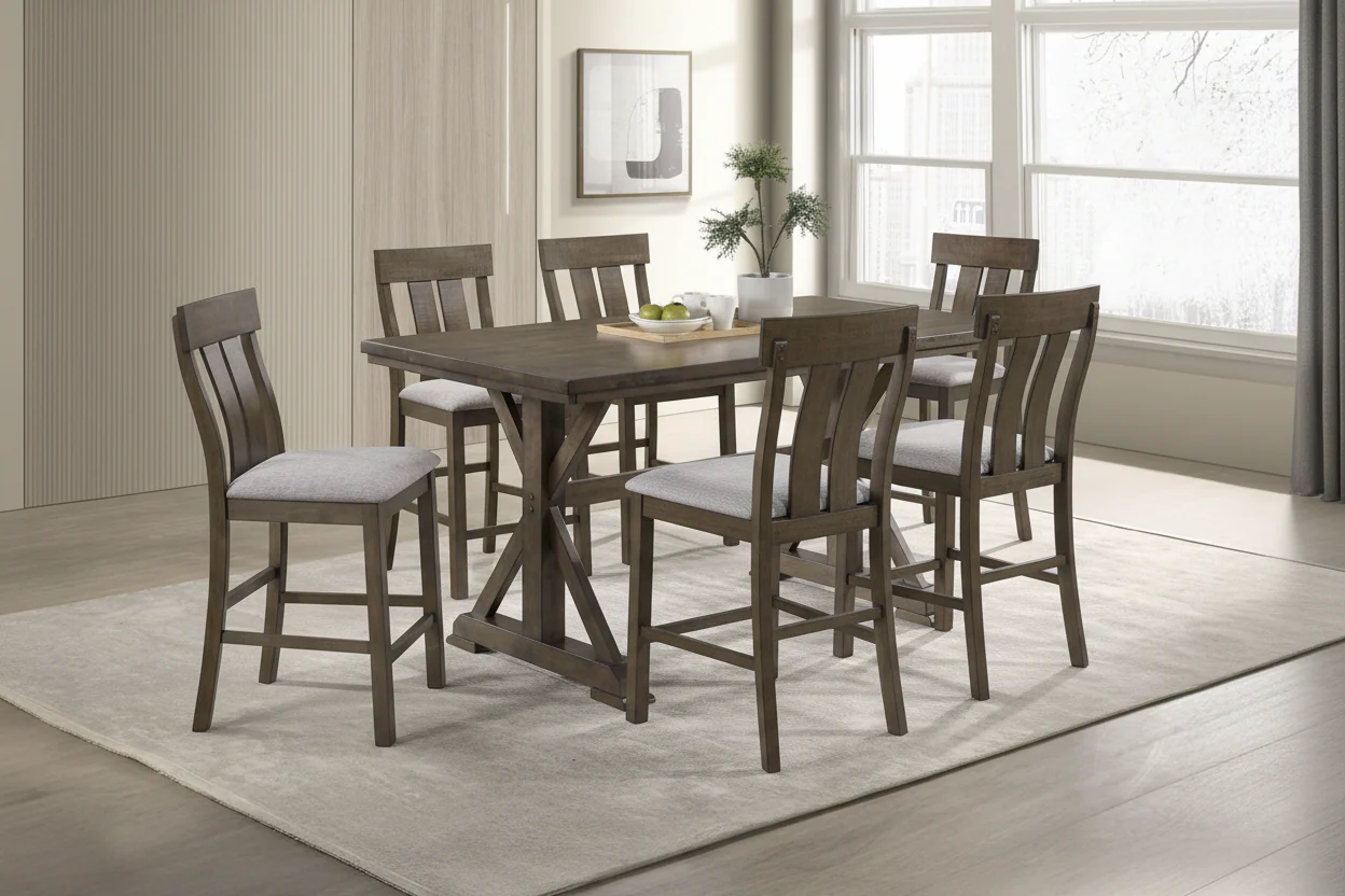 Lloyd Counter Height Dining Room Set - Brown - Image 2