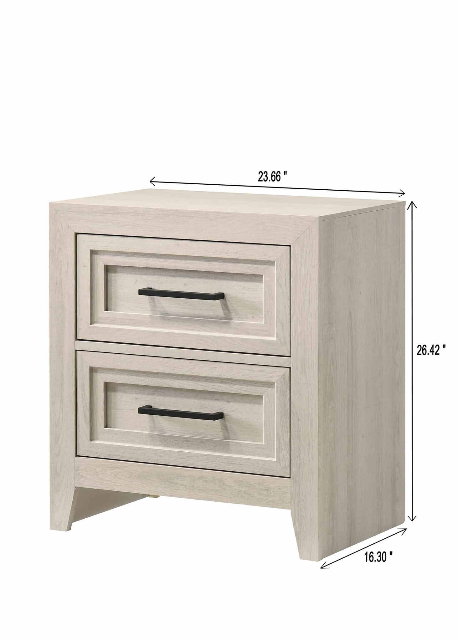 Lorraine - Nightstand - Antique White - Image 2