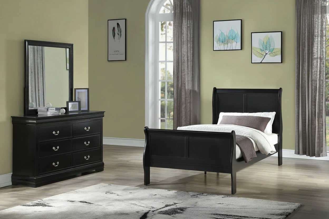 Louis Philip Black Bedroom Sets by Crown Mark - Image 10