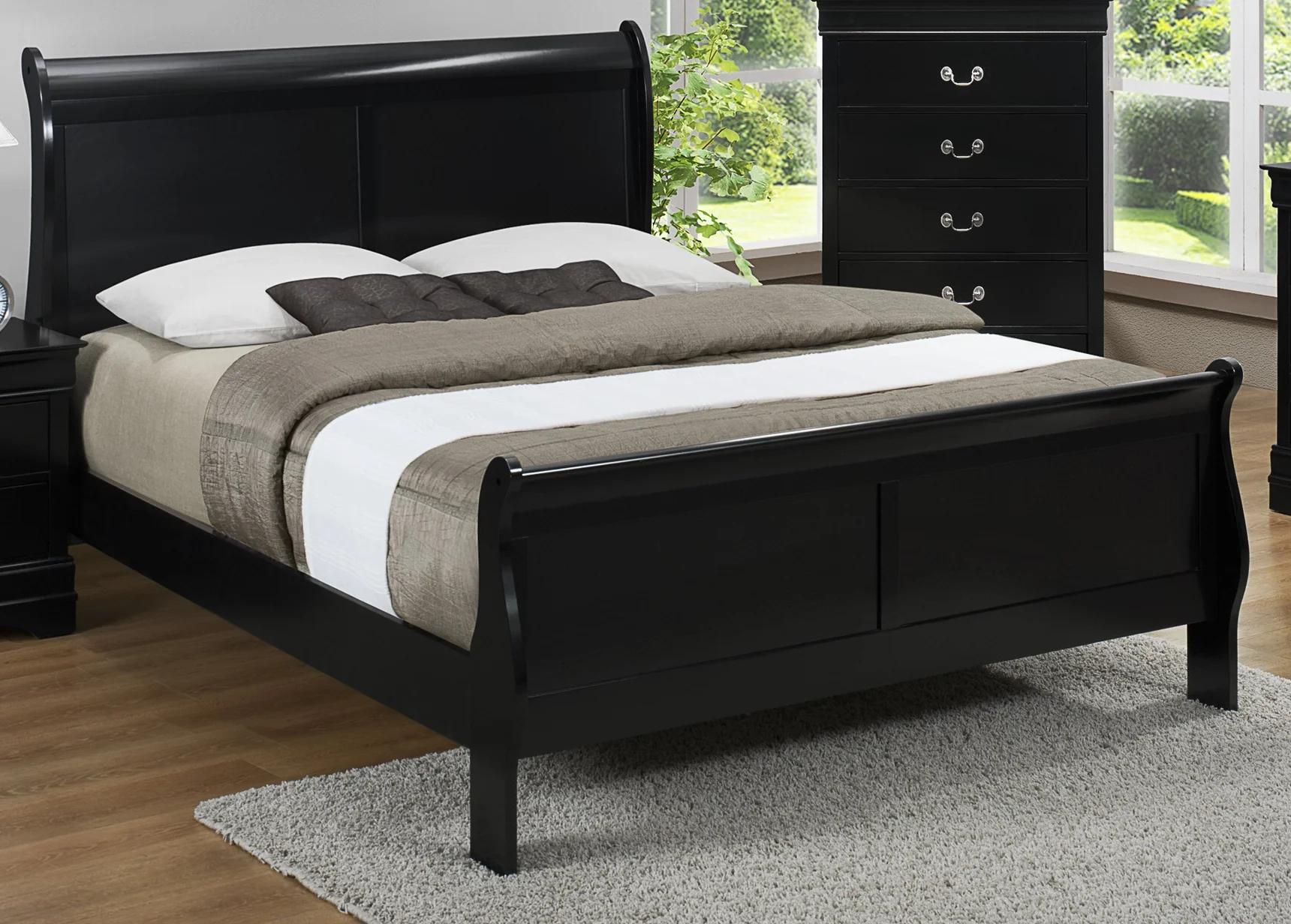 Louis Philip Black Bedroom Sets by Crown Mark - Image 6