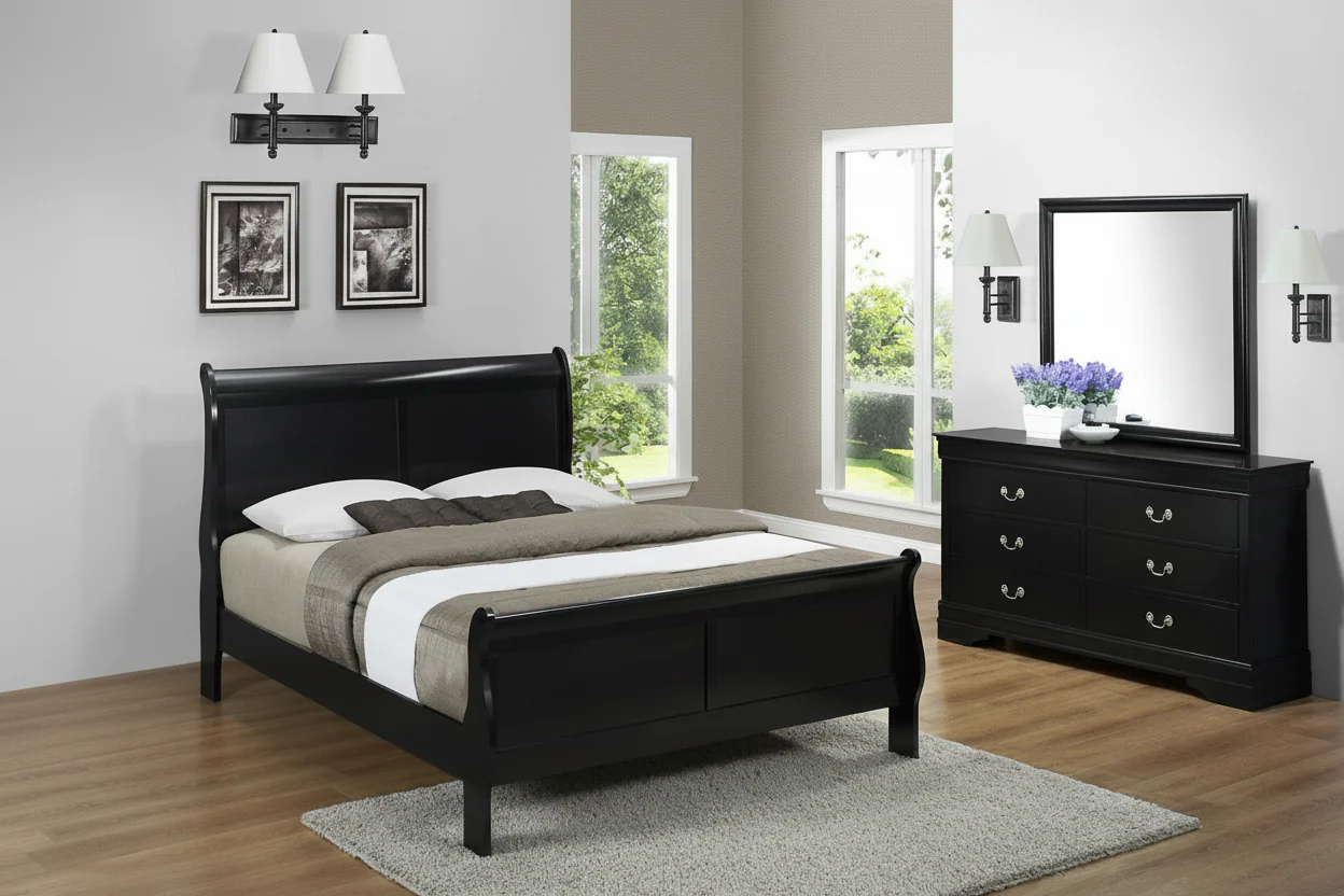 Louis Philip Black Bedroom Sets by Crown Mark - Image 8