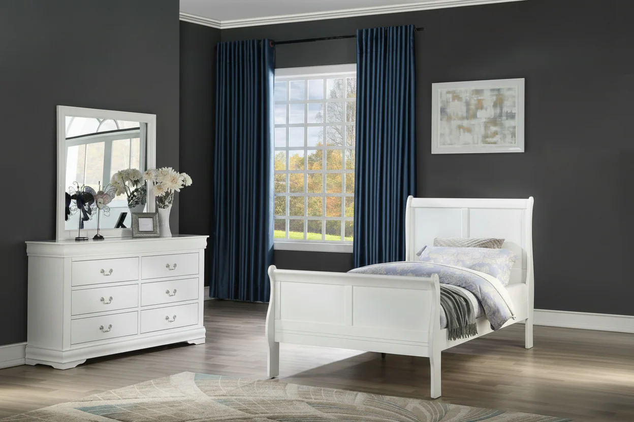 Louis Philip White Bedroom Sets by Crown Mark - Image 10