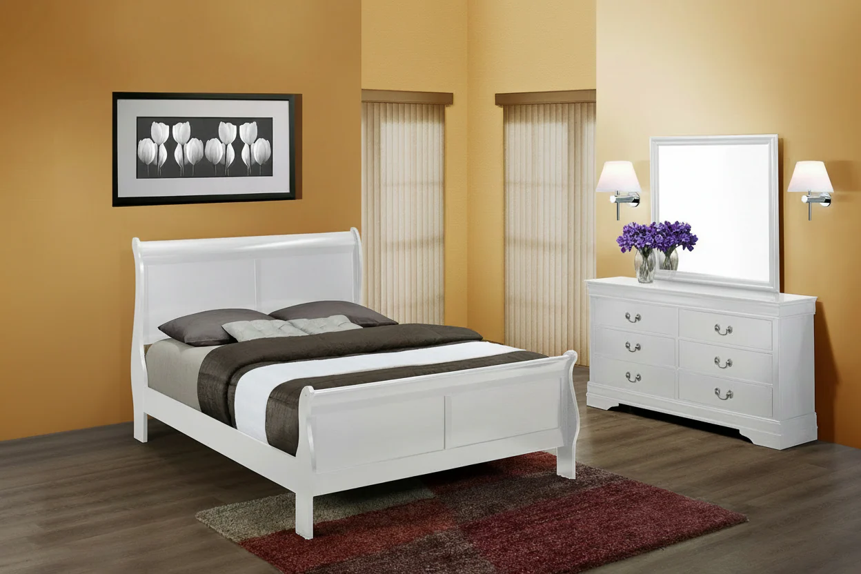 Louis Philip White Bedroom Sets by Crown Mark - Image 8