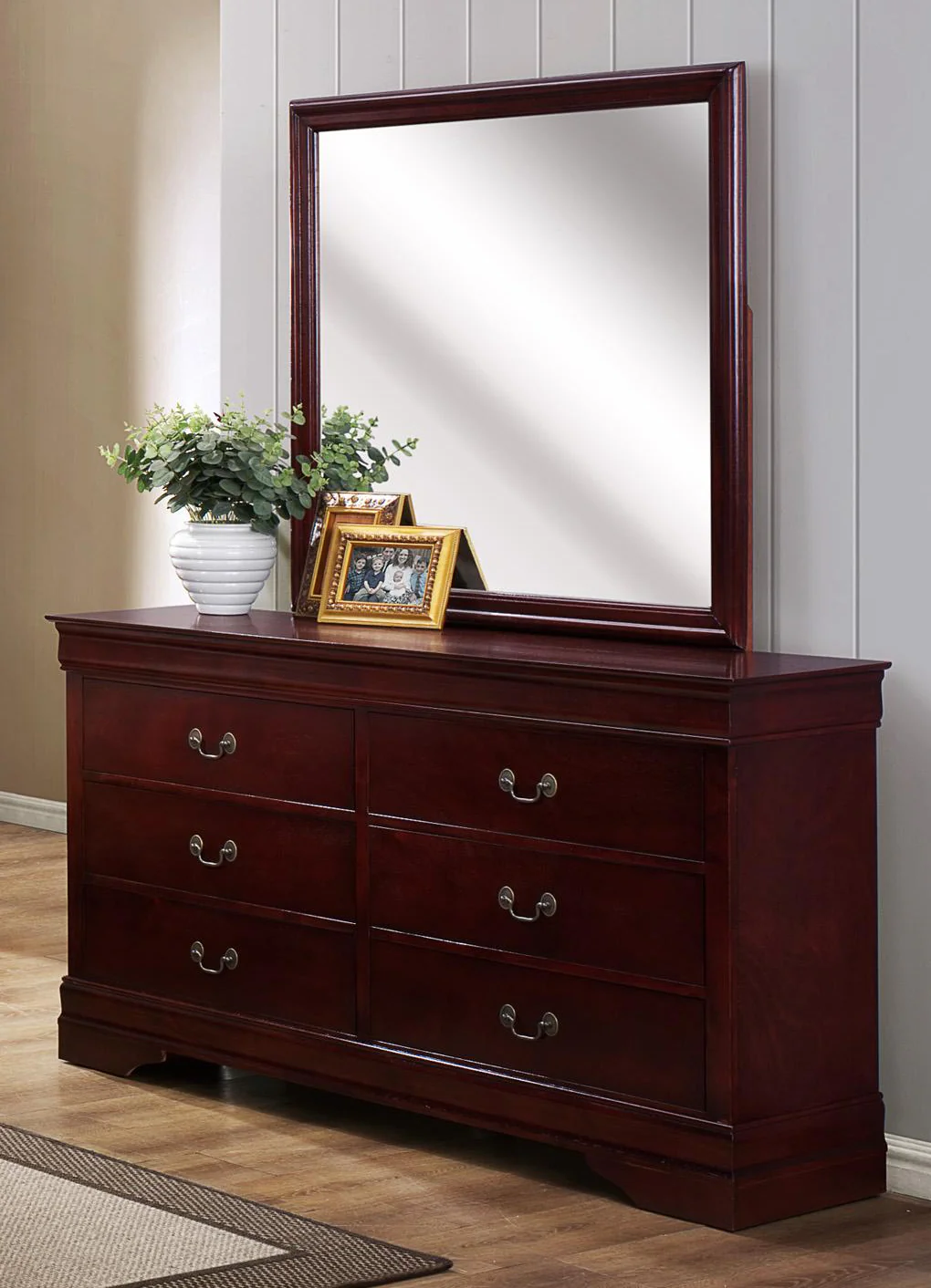 Louis Philip Cherry Bedroom Sets by Crown Mark - Image 3