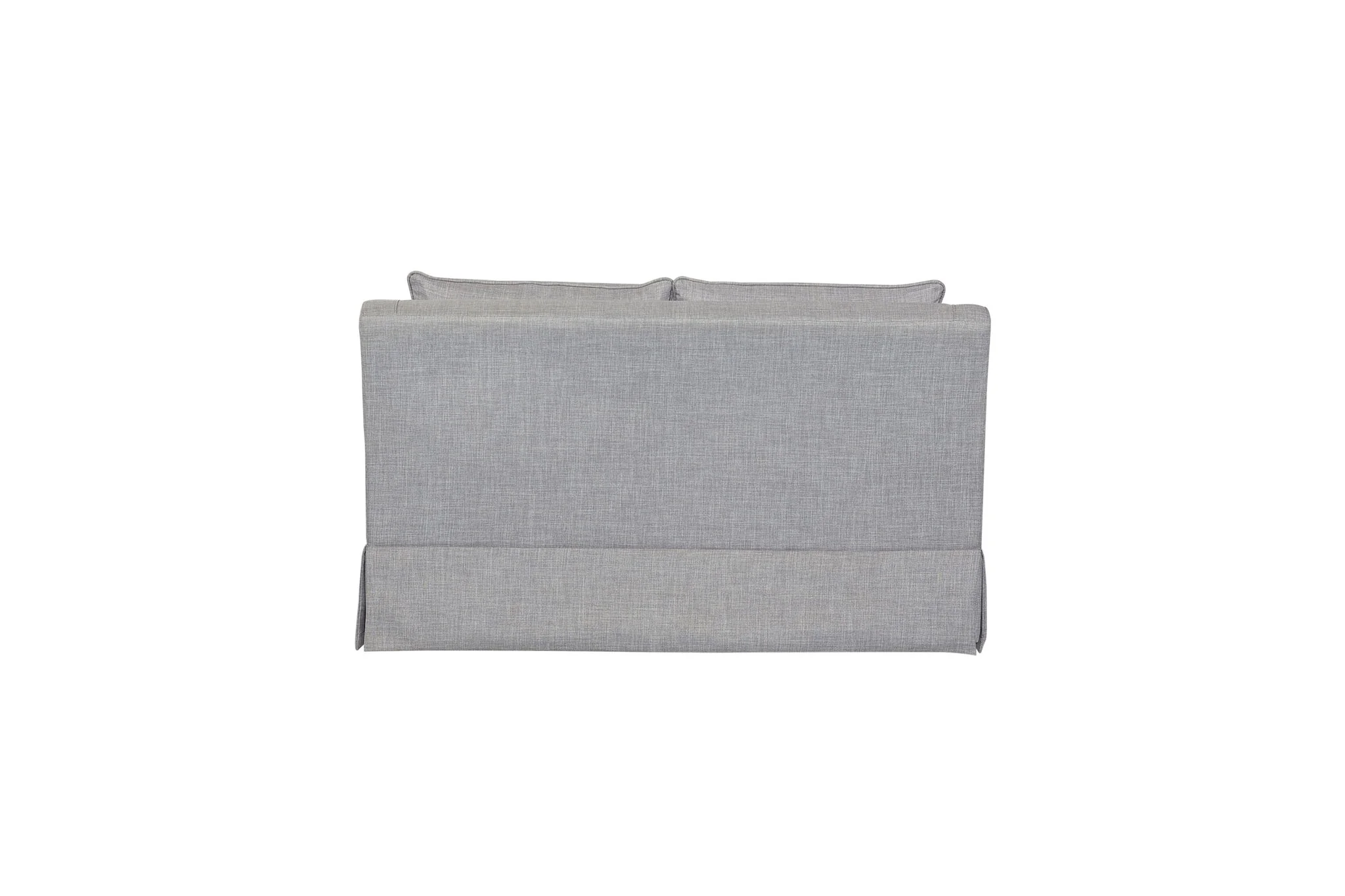 Loveseat With Skirt And Reversable Cushions And 2 Pillows - Light Gray - Image 3