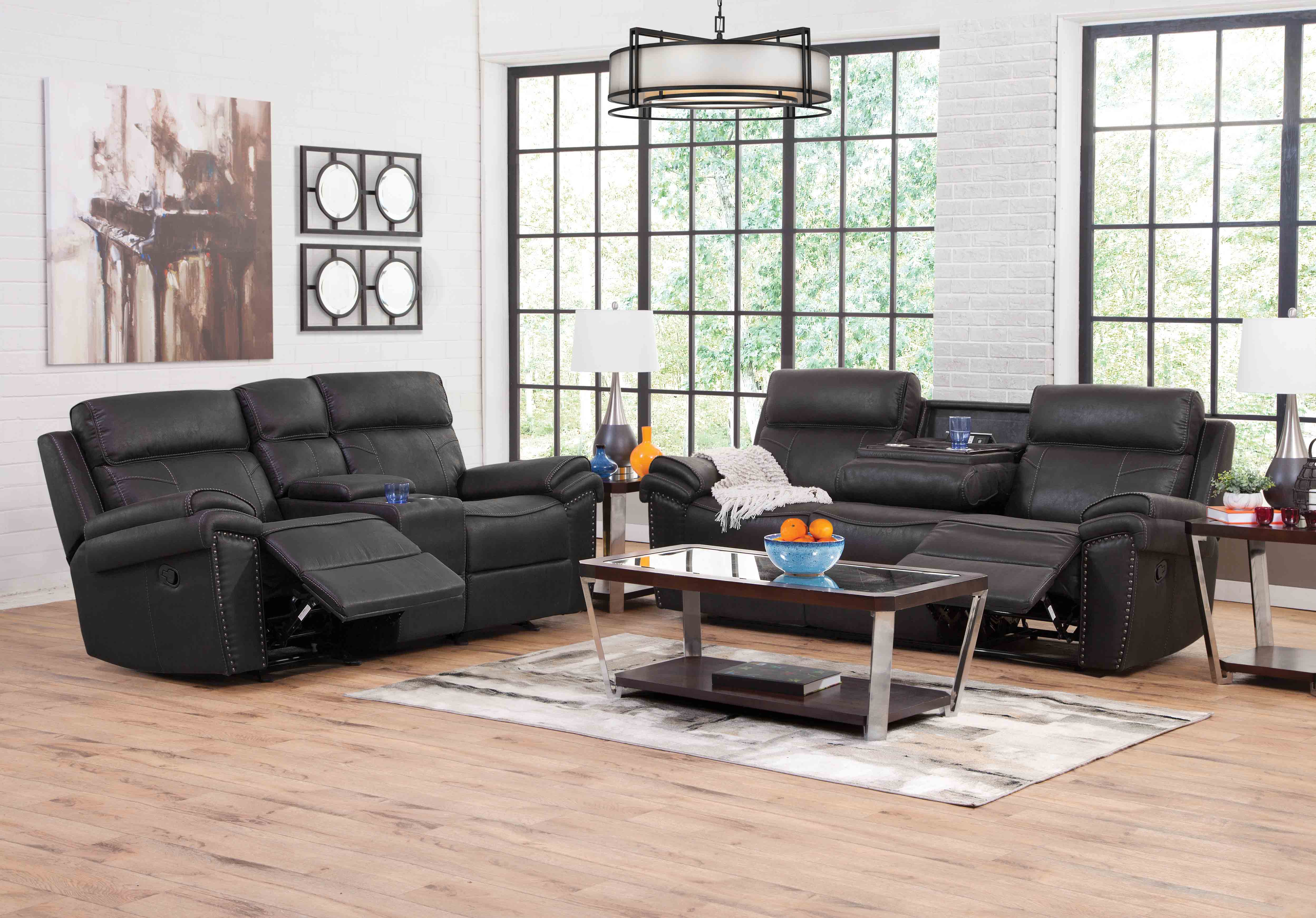 LR3900CC Charcoal Motion Living Room Collection - Image 2