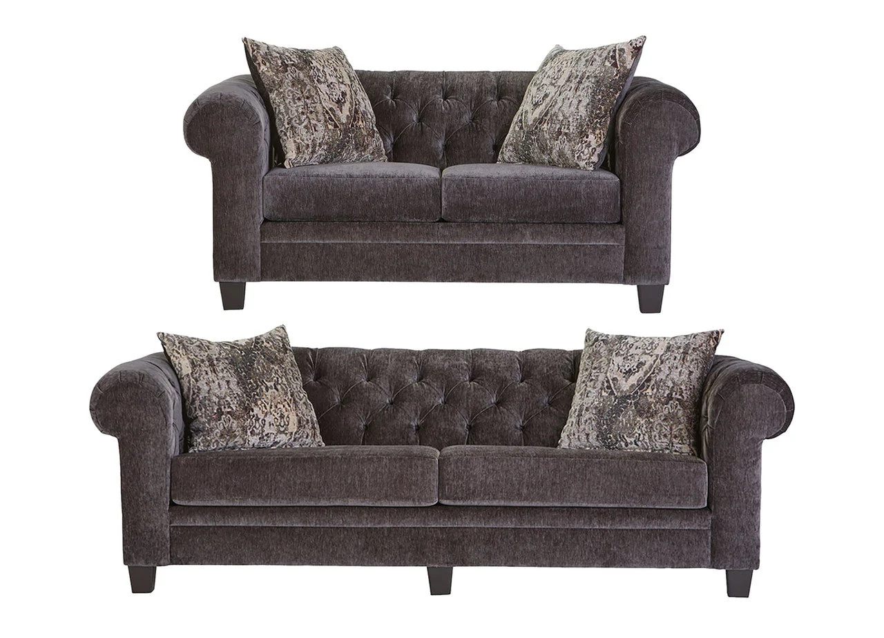 Lush Mink Sofa and Loveseat Set by Hughes 22700 - Image 3