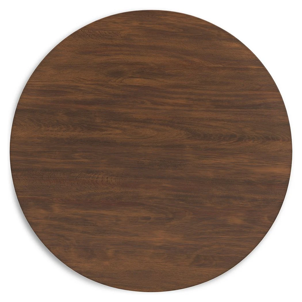 Lyncott - Brown - Round Dining Room Table - Image 4