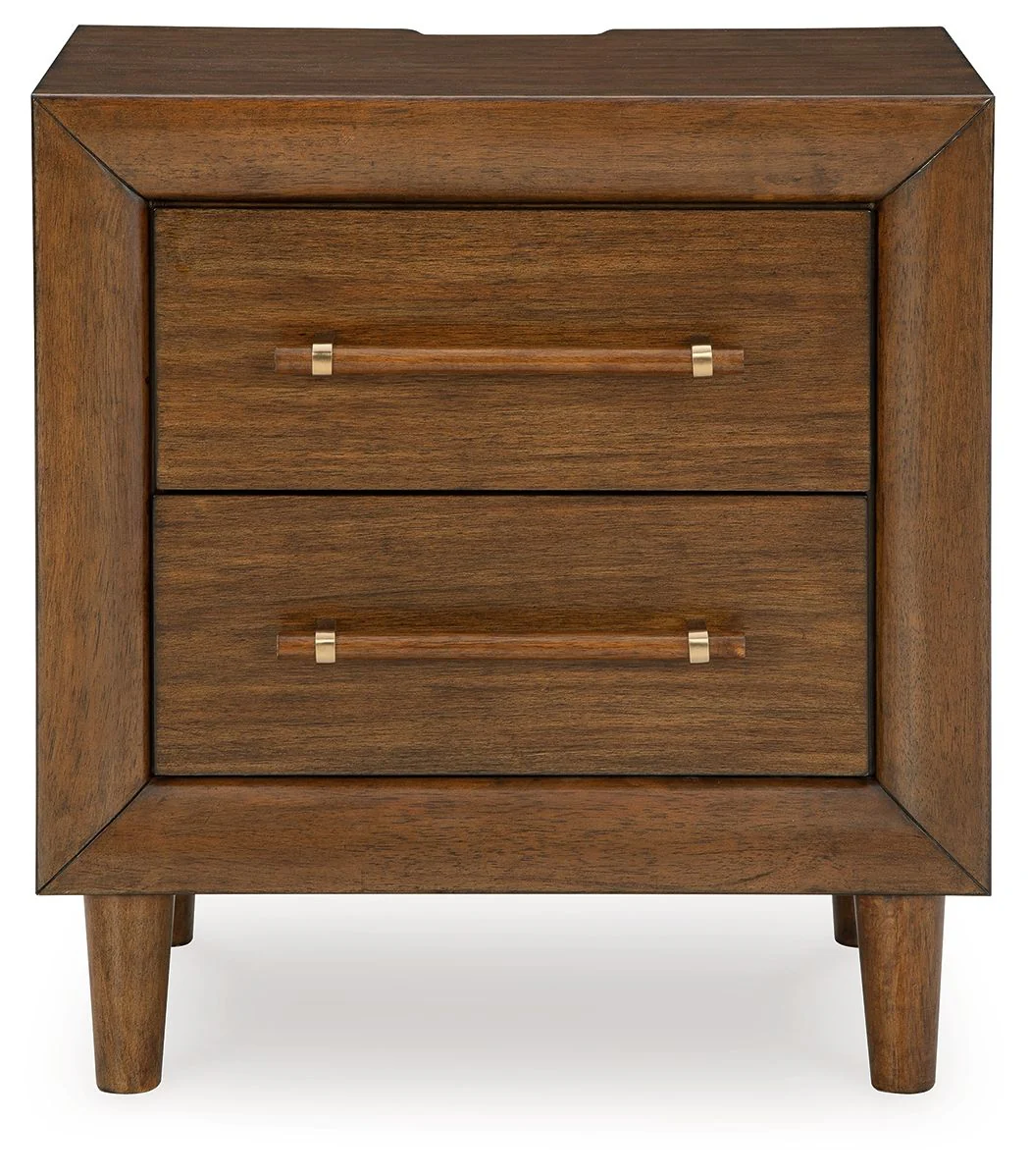 Lyncott - Two Drawer Night Stand - Brown - Image 2