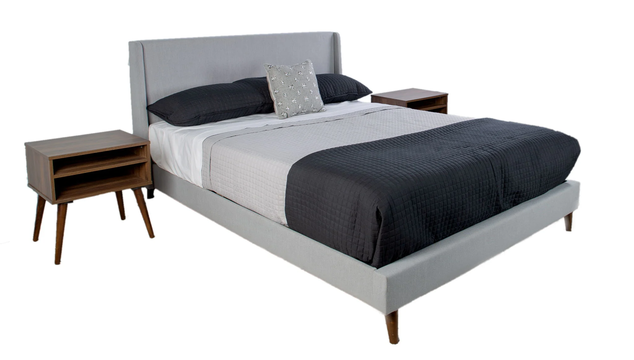 Maddison - Upholstered Bed In A Box With 2 Nightstands - Image 4