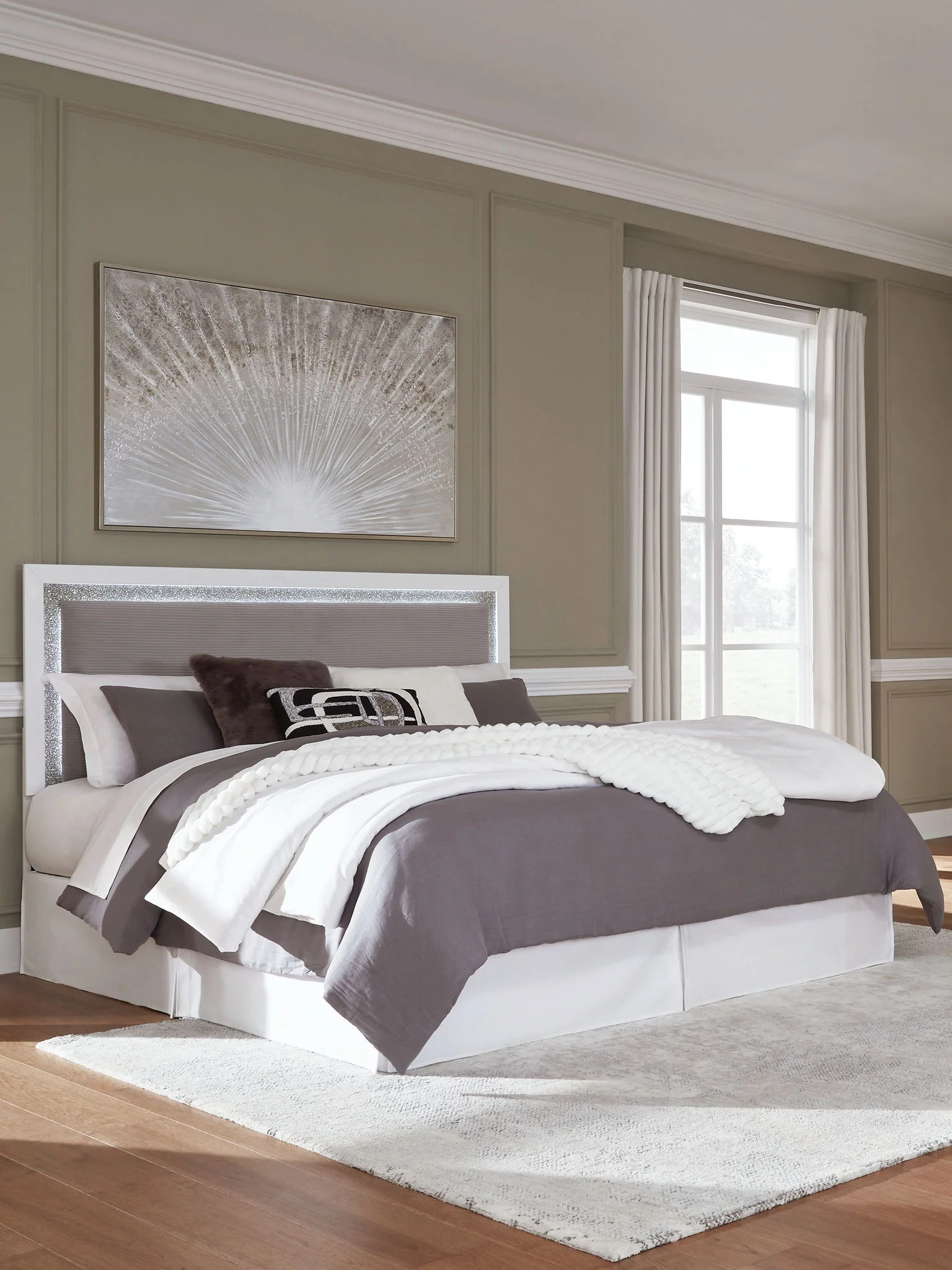 Maeling - Upholstered Panel Headboard - Image 7