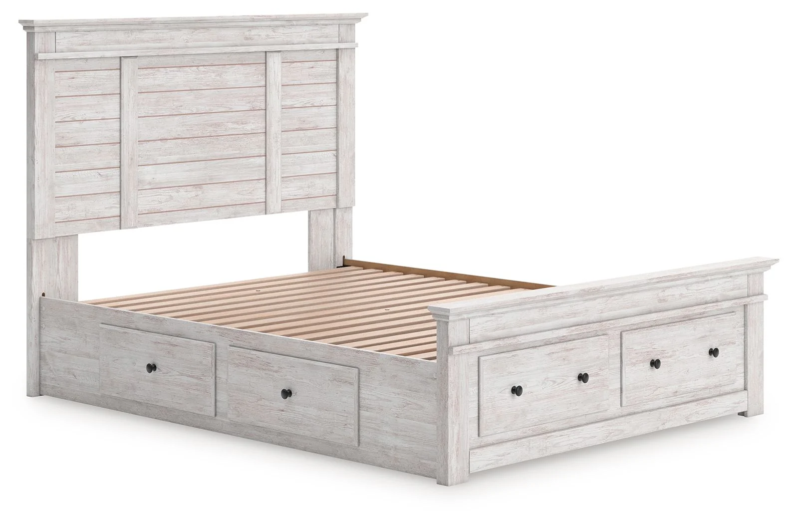 Makidern - Panel Storage Bed With 2 Under Bed Storage Units - Image 10