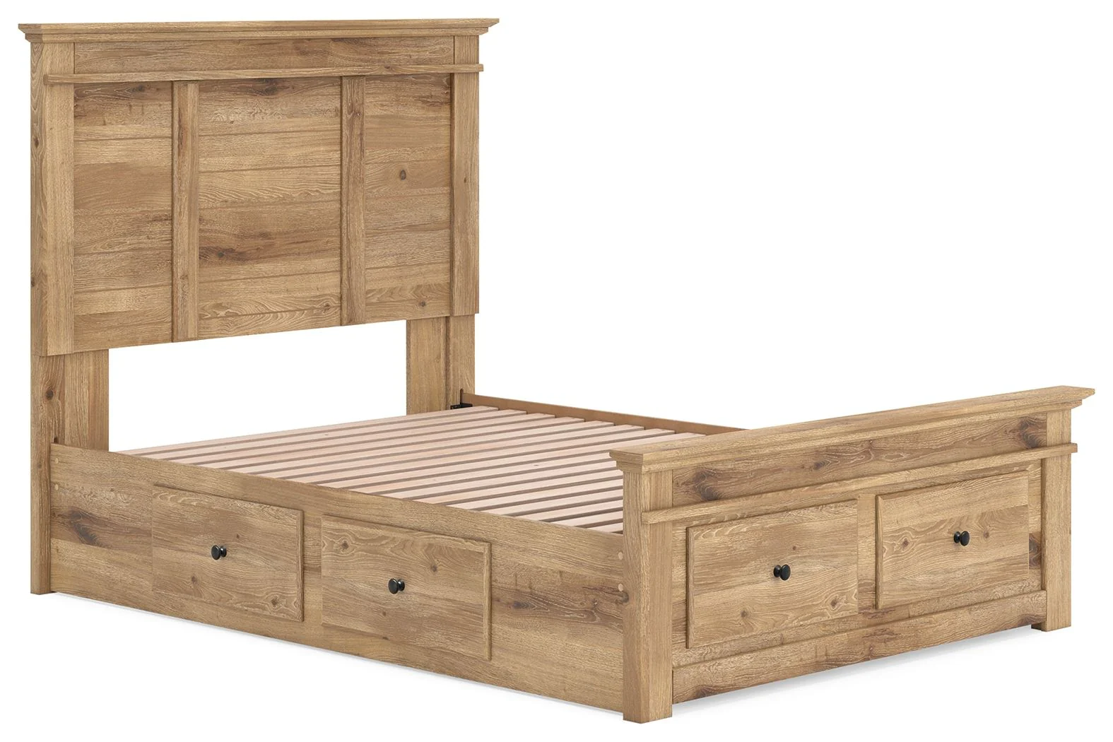 Makidern - Panel Storage Bed With 2 Under Bed Storage Units - Image 11