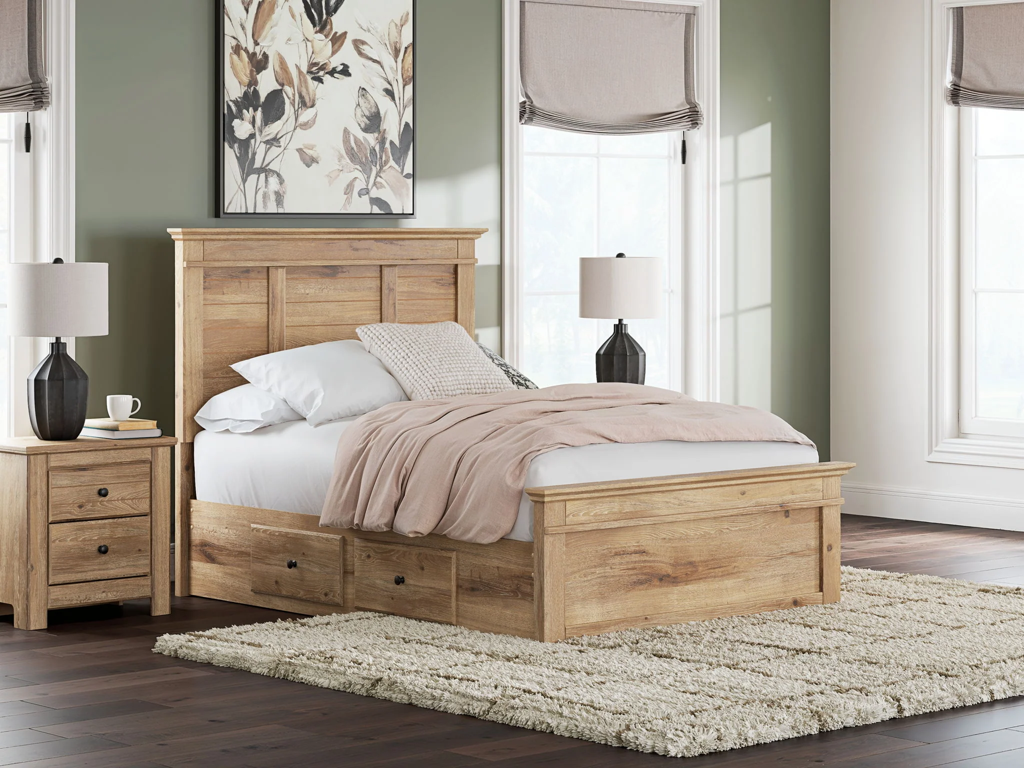 Makidern - Panel Storage Bed With 2 Under Bed Storage Units - Image 19
