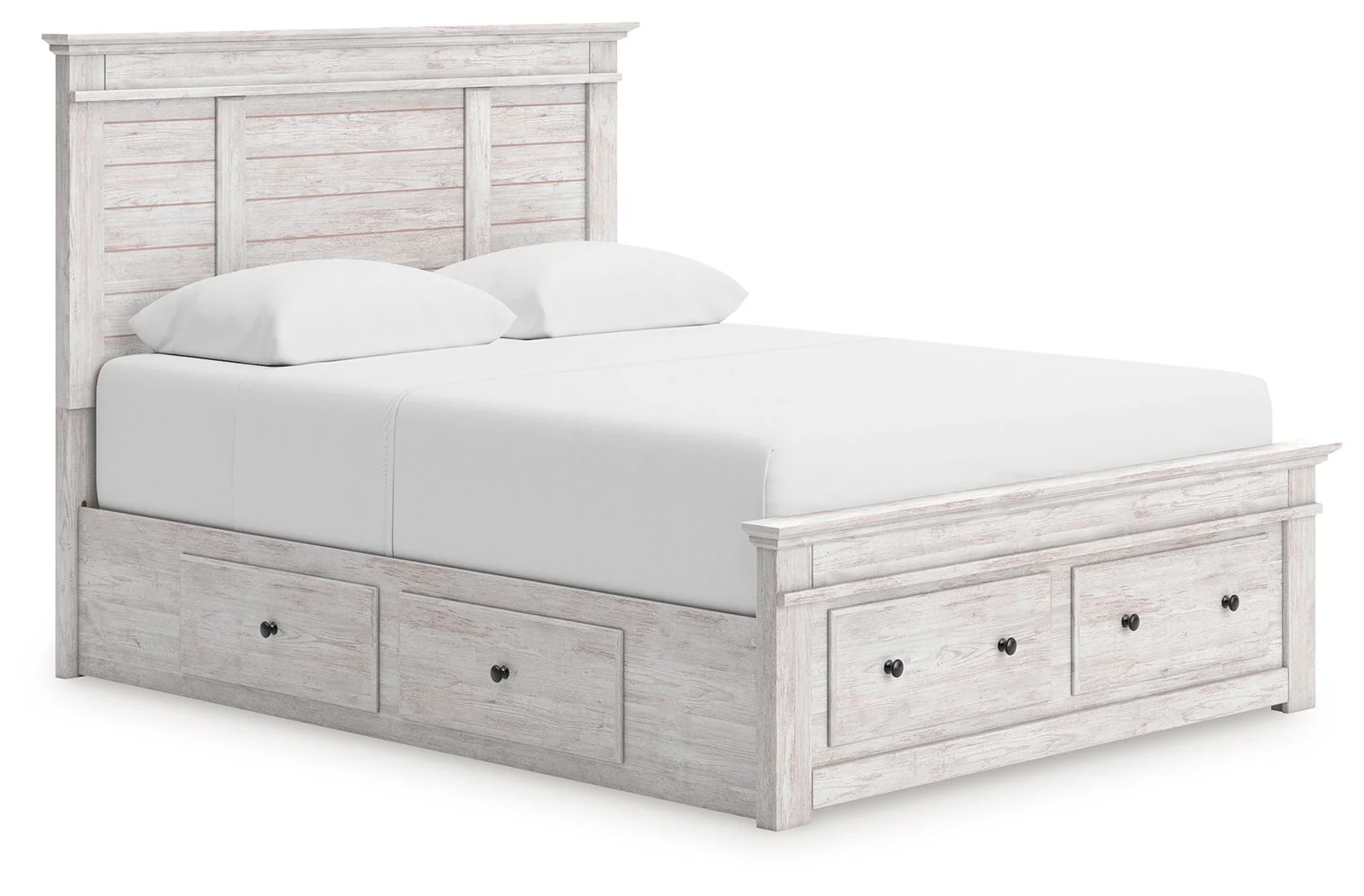 Makidern - Panel Storage Bed With 2 Under Bed Storage Units - Image 2