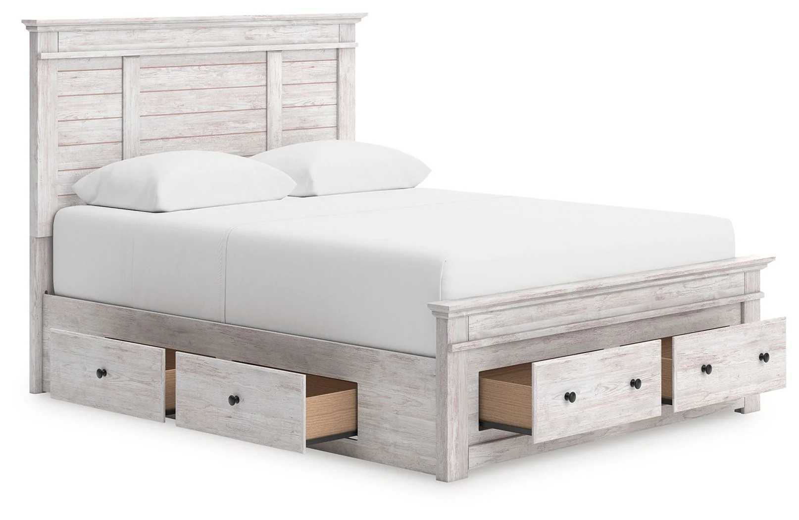 Makidern - Panel Storage Bed With 2 Under Bed Storage Units - Image 21