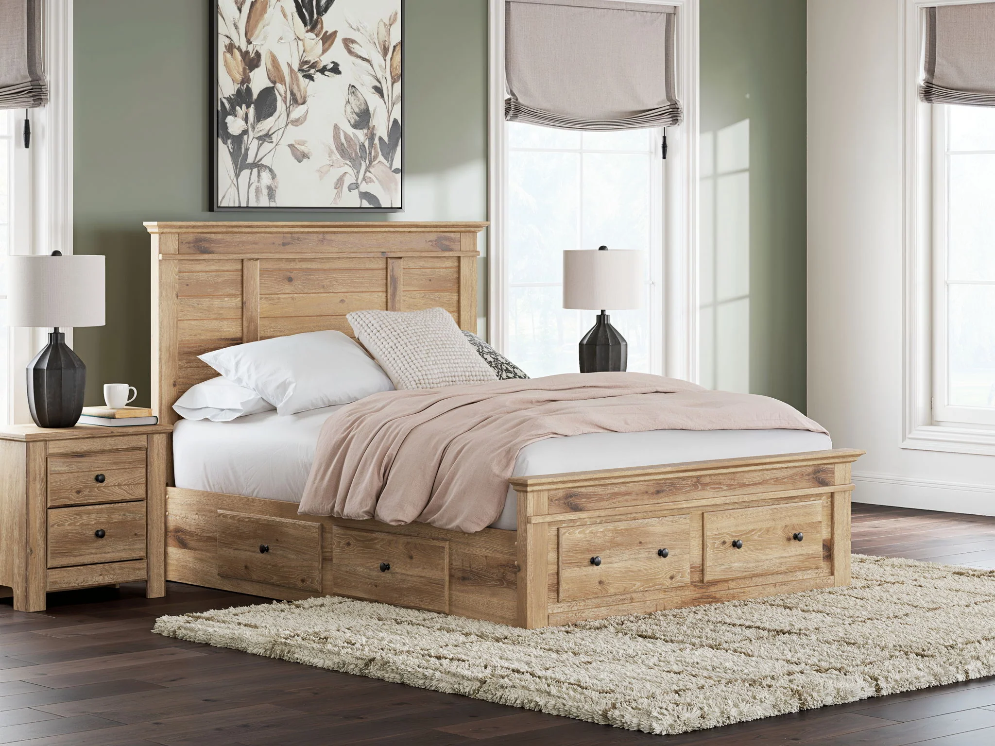 Makidern - Panel Storage Bed With 2 Under Bed Storage Units - Image 23