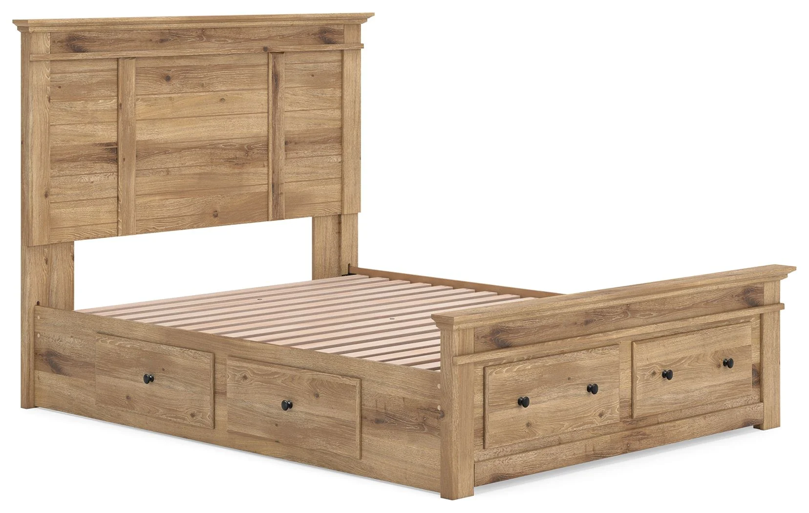 Makidern - Panel Storage Bed With 2 Under Bed Storage Units - Image 25
