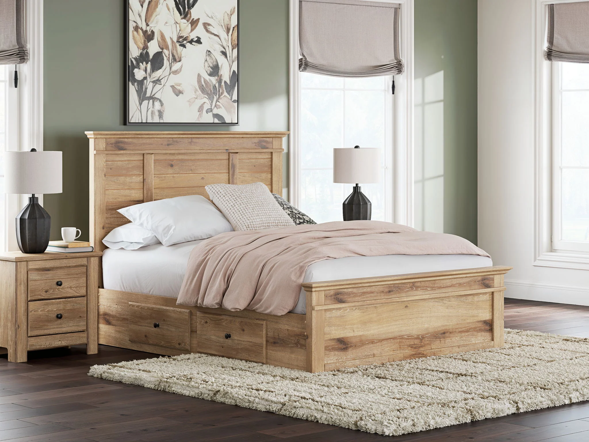 Makidern - Panel Storage Bed With 2 Under Bed Storage Units - Image 31