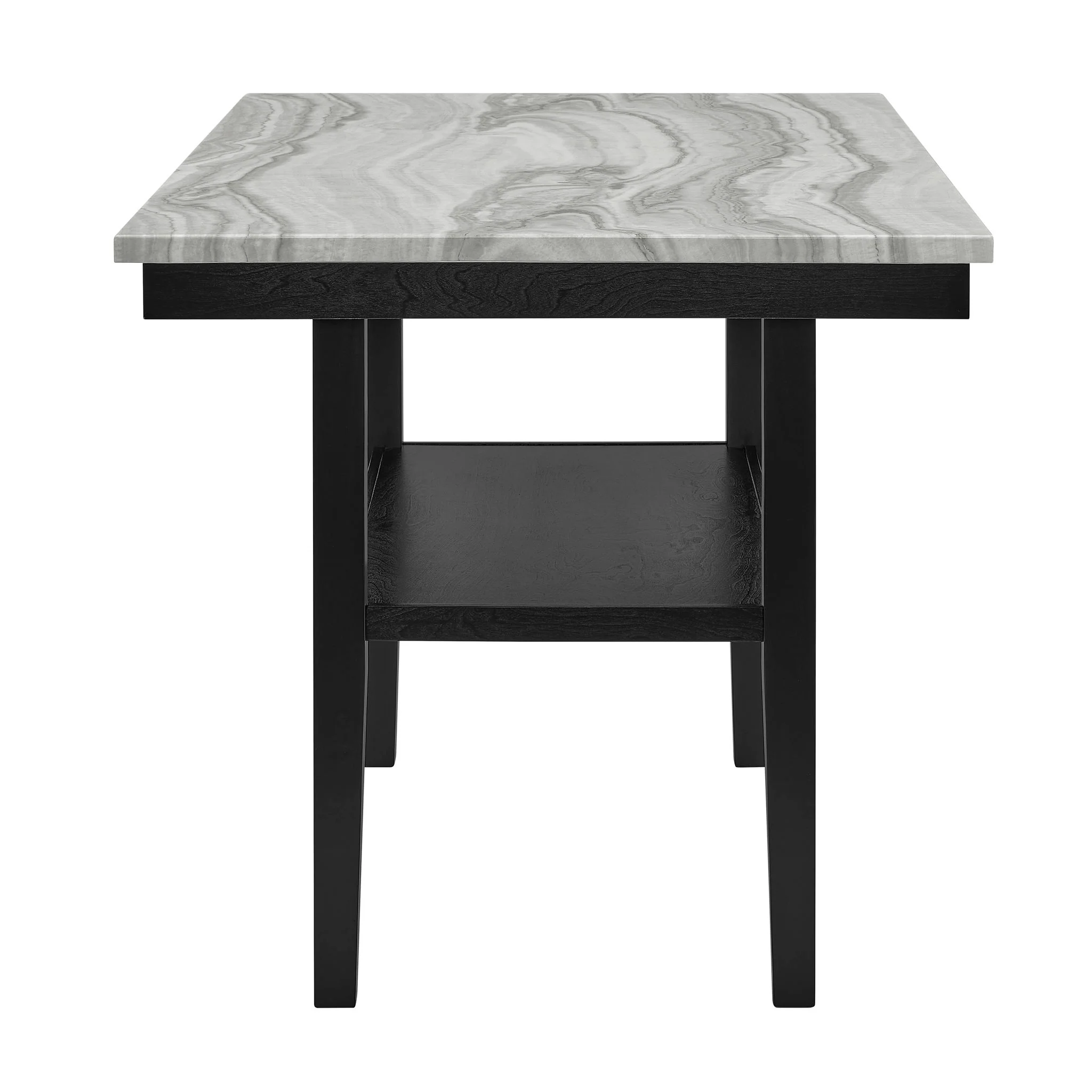 Marbel - 6 Piece Dining Room Set - Dove / Black - Image 3