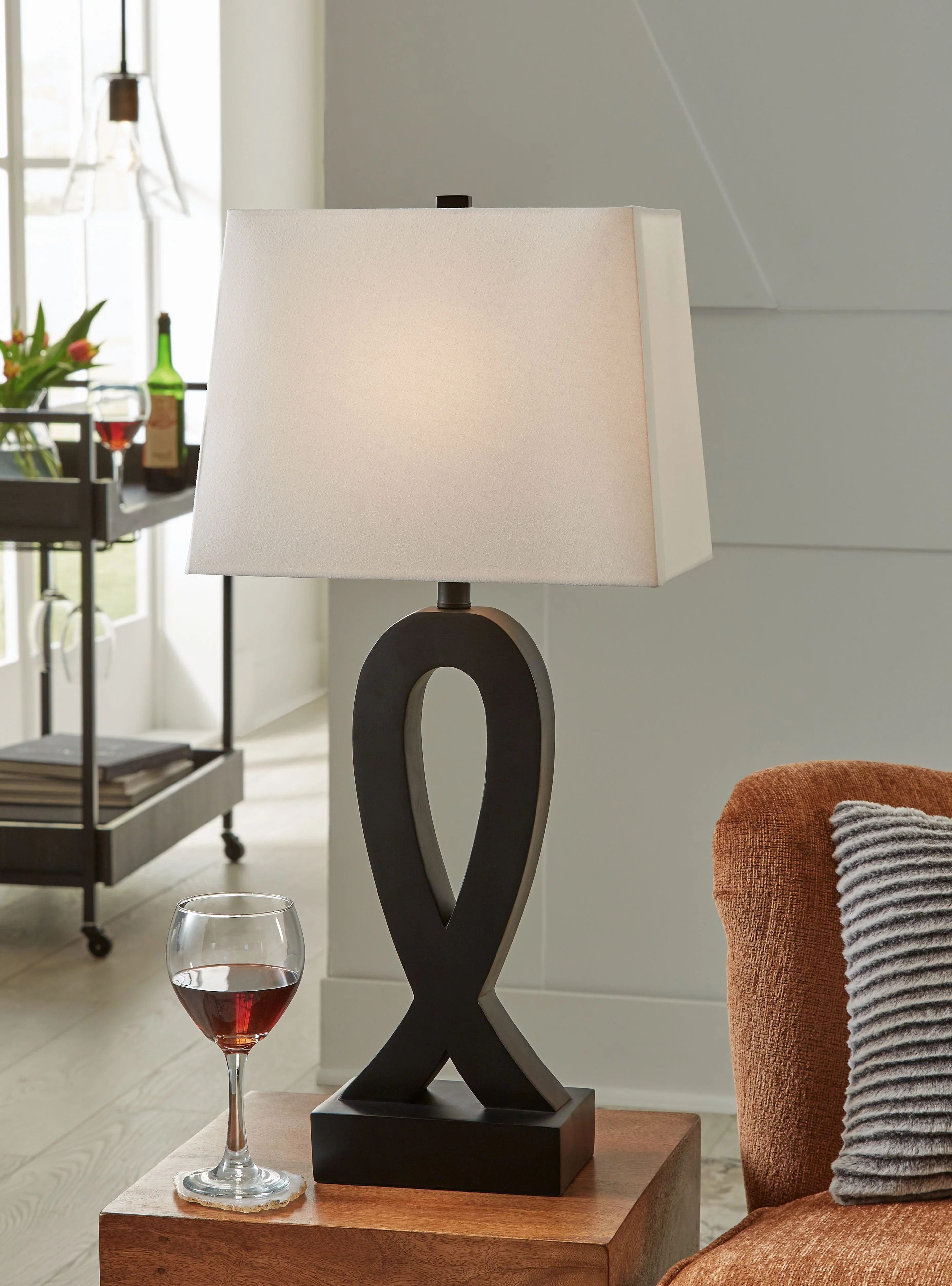 Markellton - Poly Table Lamp (Set of 2) - Black - Image 2