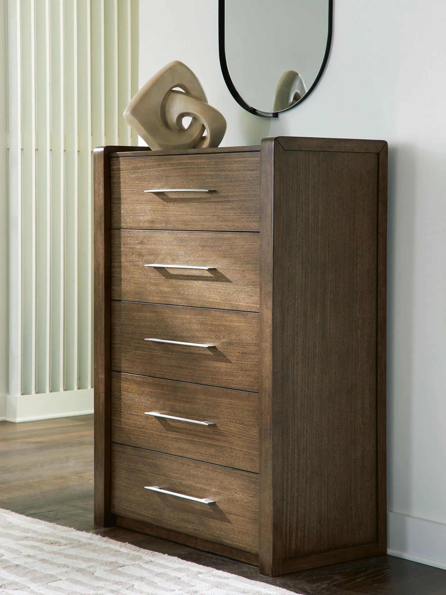 Marxmore - Five Drawer Chest - Brown - Image 4