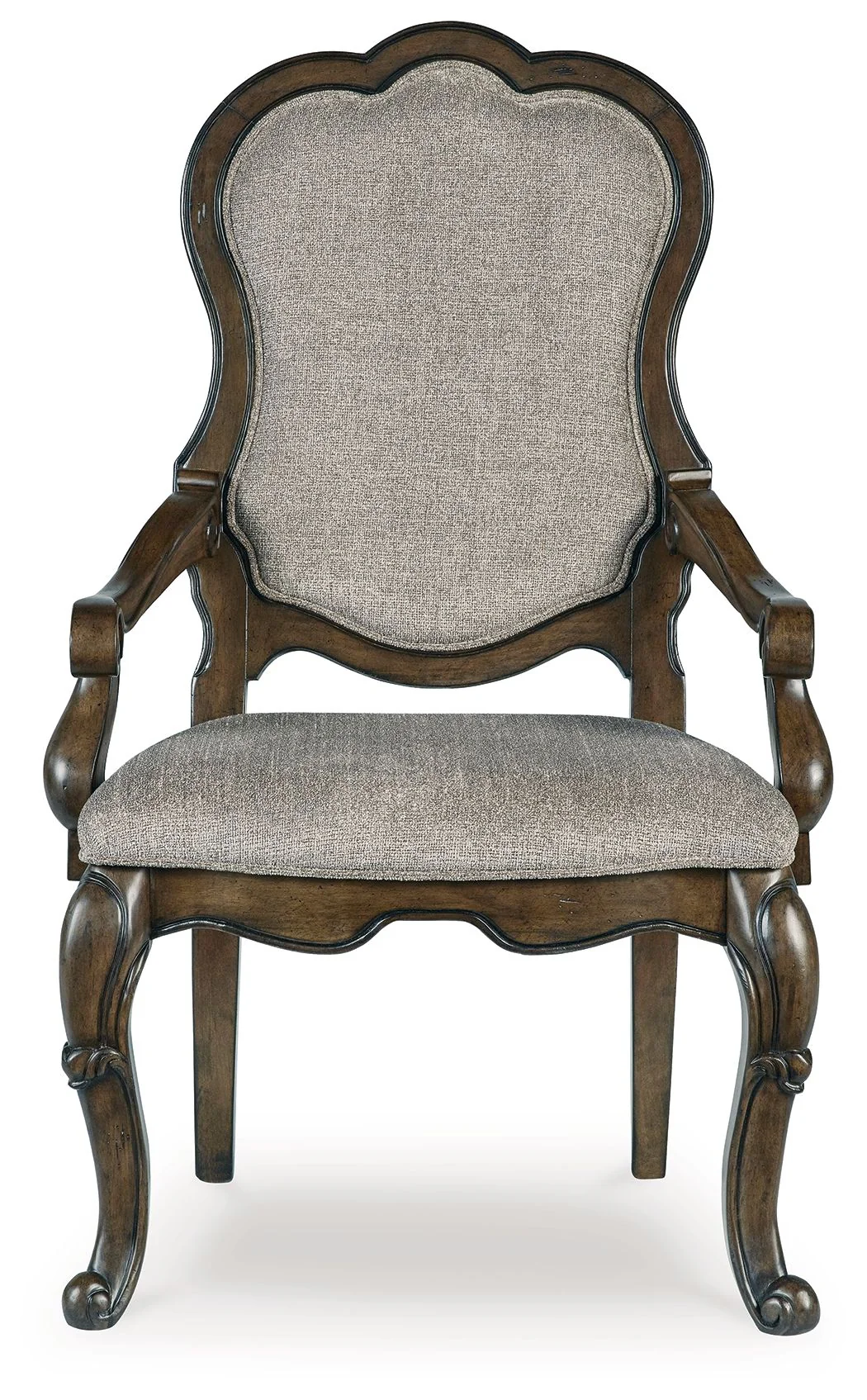 Maylee - Dining Upholstered Arm Chair (Set of 2) - Dark Brown - Image 2