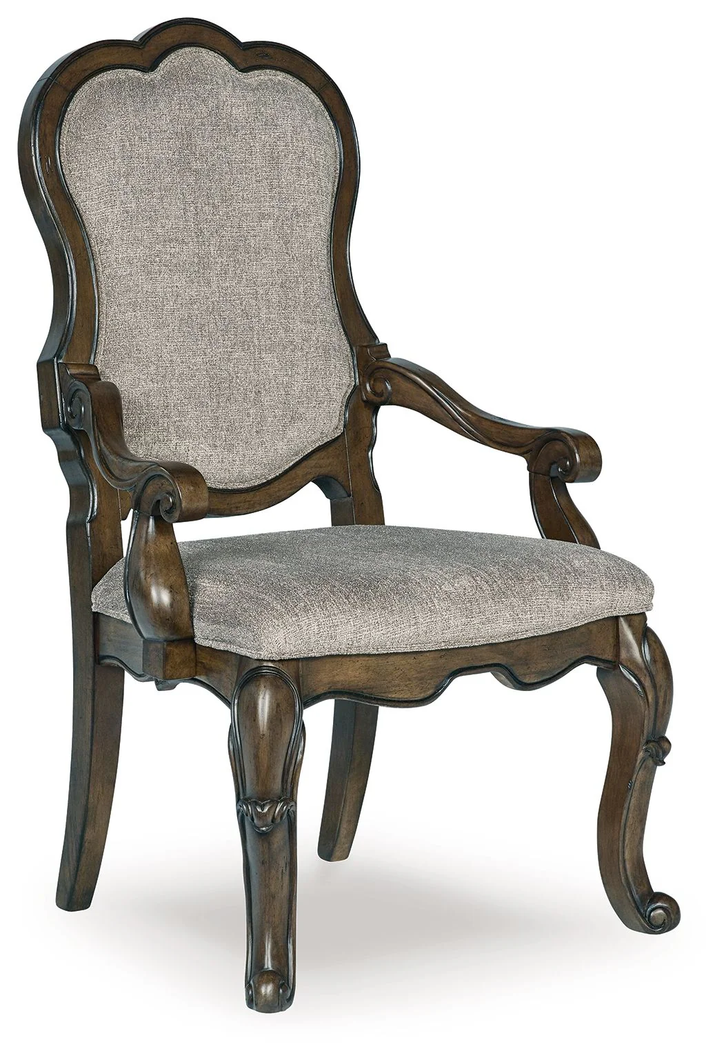 Maylee - Dining Upholstered Arm Chair (Set of 2) - Dark Brown - Image 3