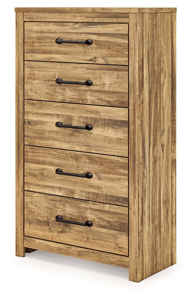Maystonna - Five Drawer Chest - Brown - Image 3