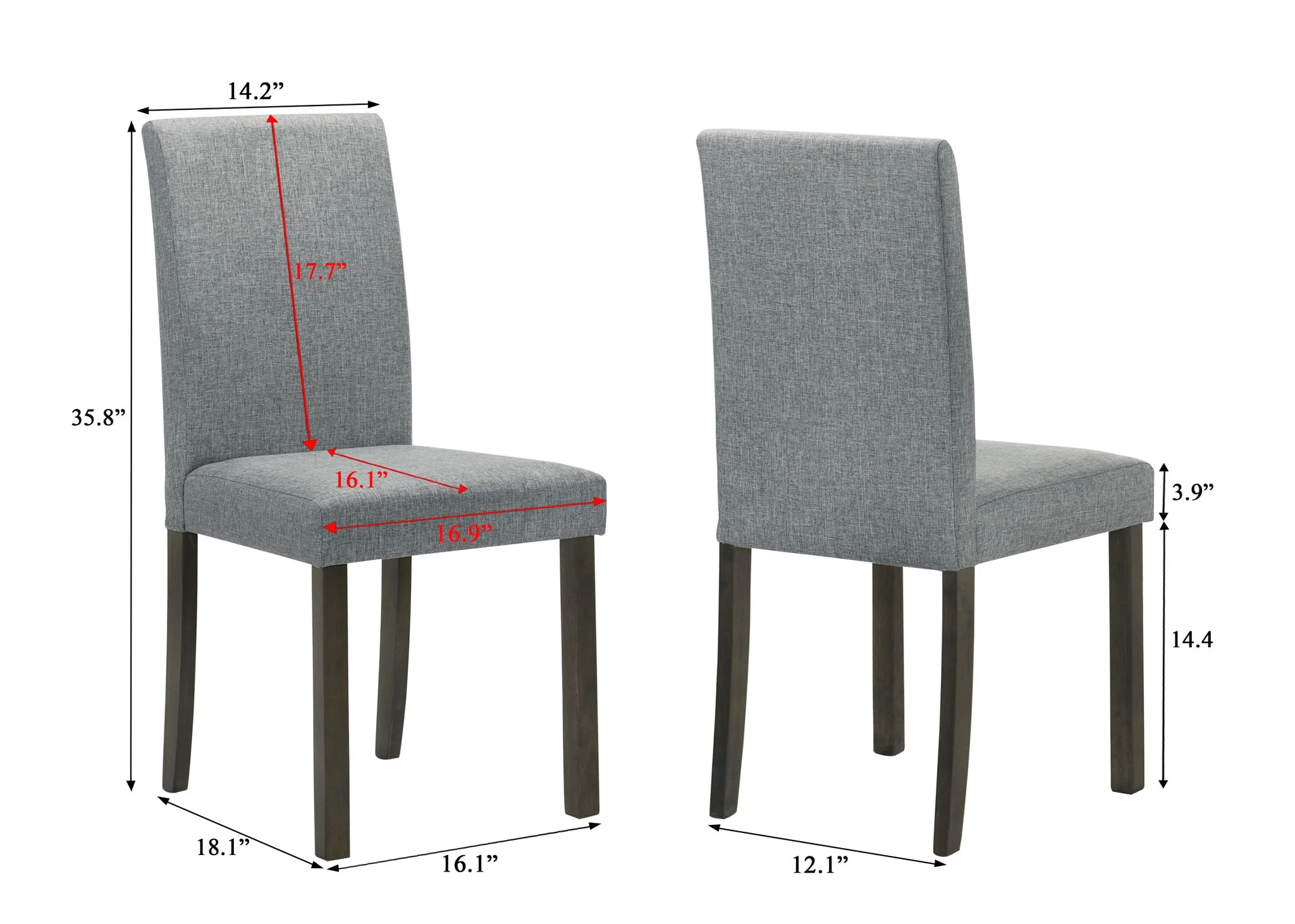 Melshire - Side Chair (Set of 2) - Gray - Image 2
