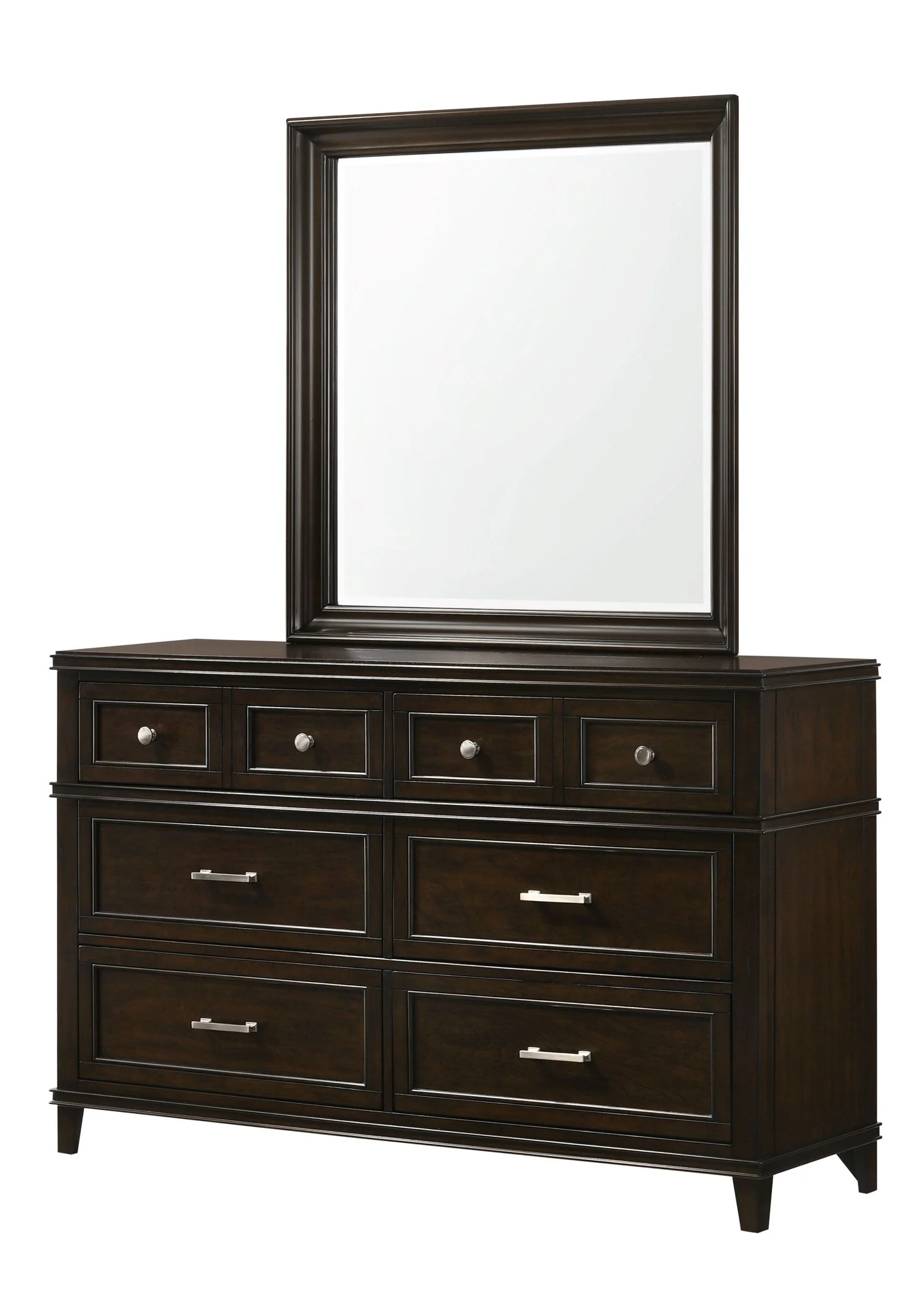 Merlot - Square Mirror - Mahogany - Image 2