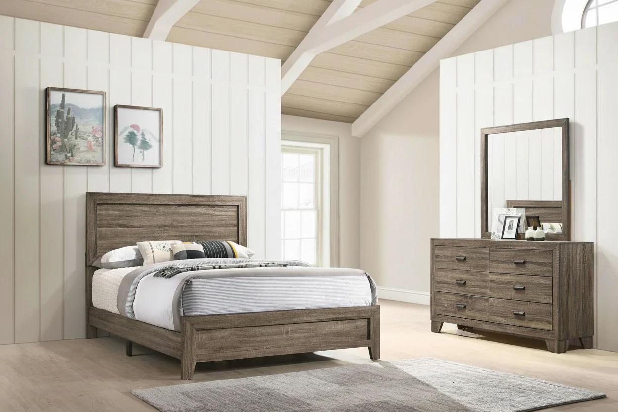 Millie Driftwood Gray/Brown Bedroom Suites B9200 - Image 9