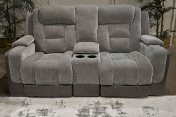 Mixed Motion - Power Reclining Loveseat With Console / Adjustable Headrest - Image 2