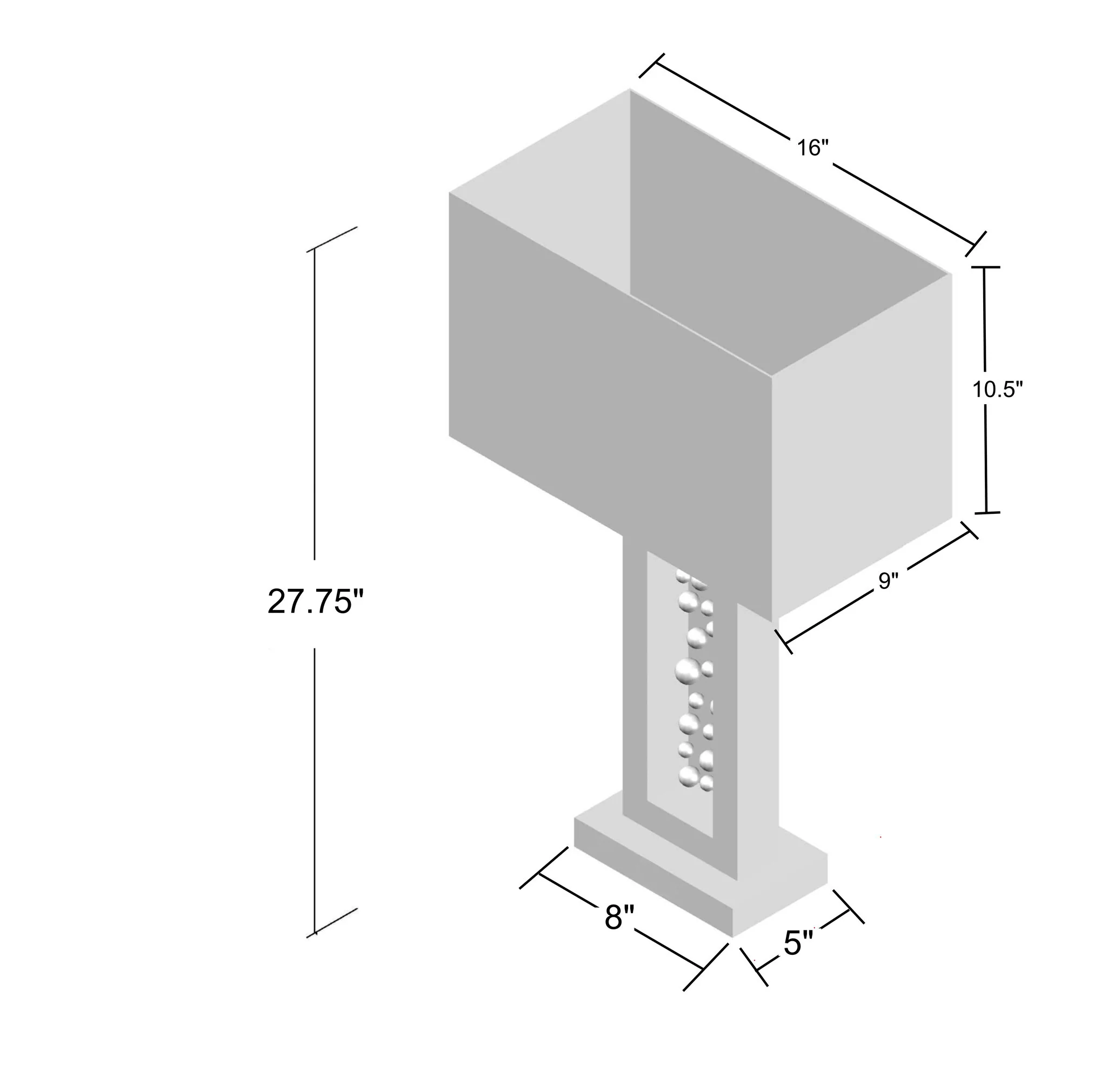 Monica - Table Lamp - Black Nickel - Image 2