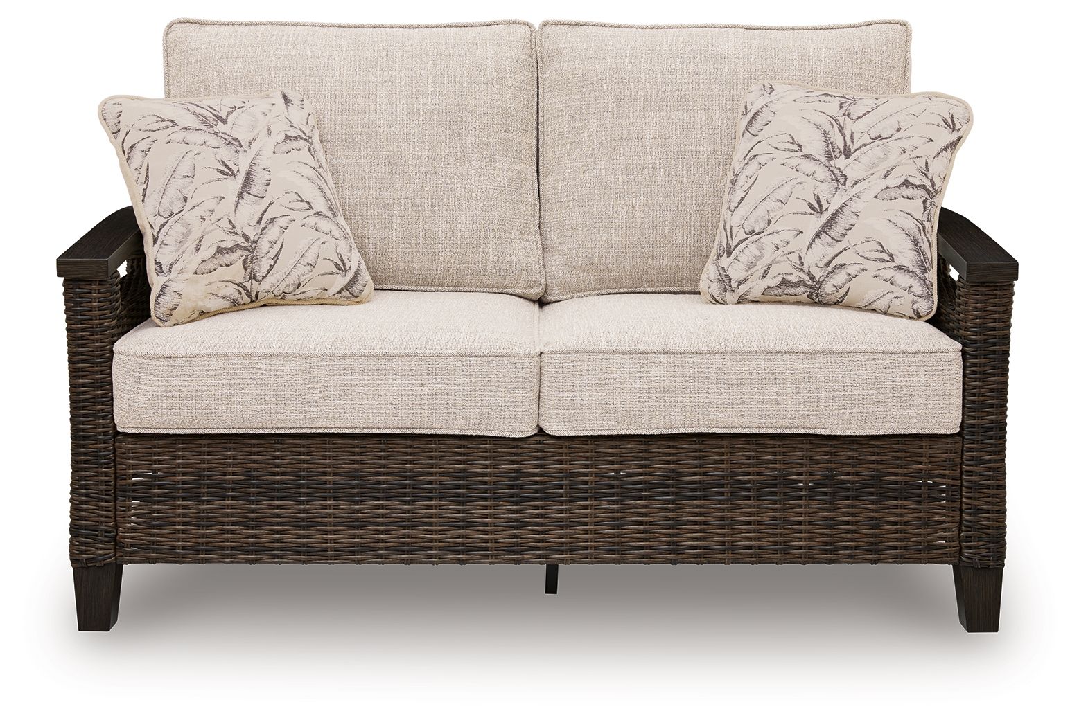 Monterey Point - Loveseat With Cushion - Dark Brown - Image 2