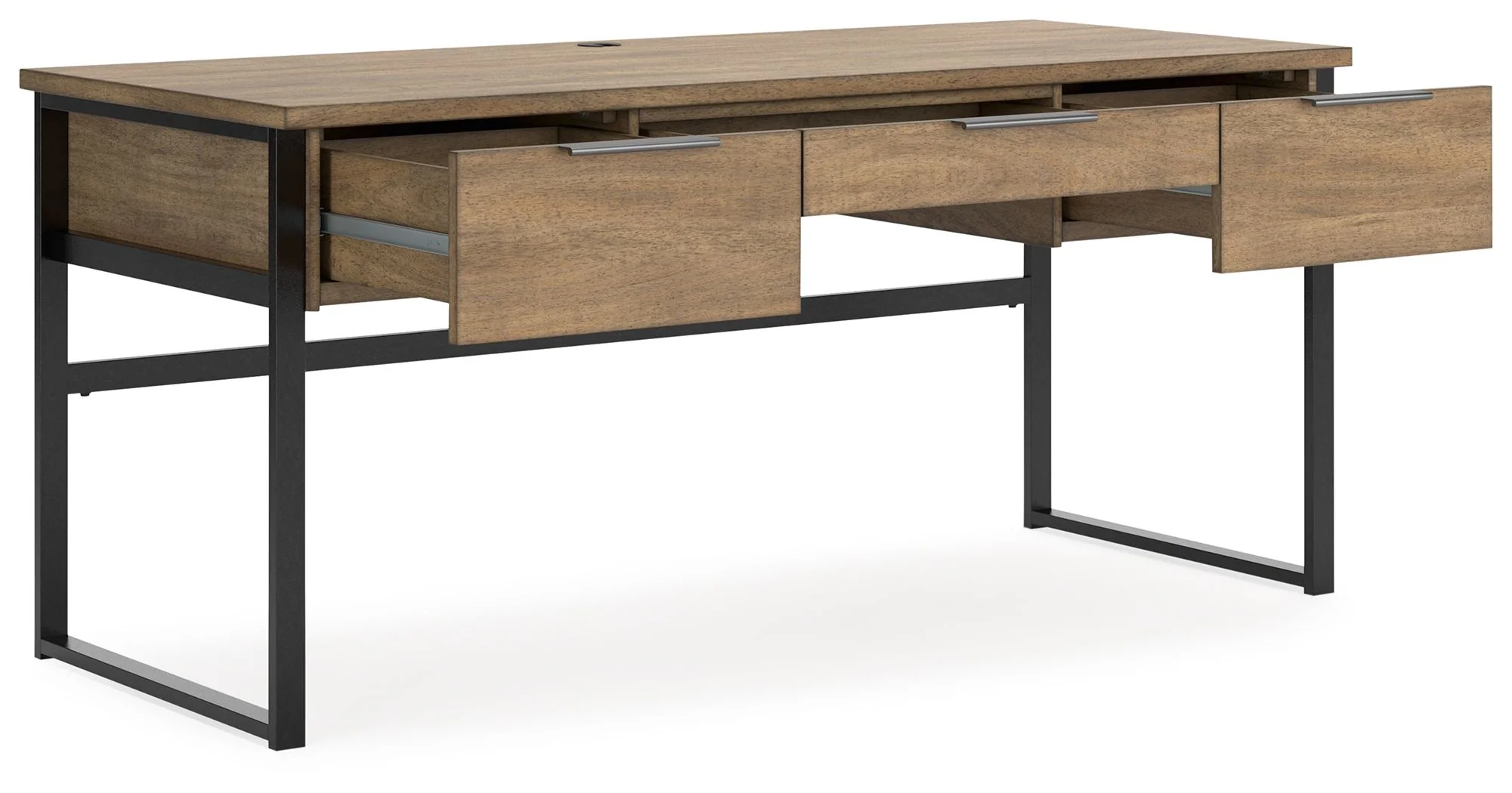 Montia - Home Office Desk - Light Brown - Image 4