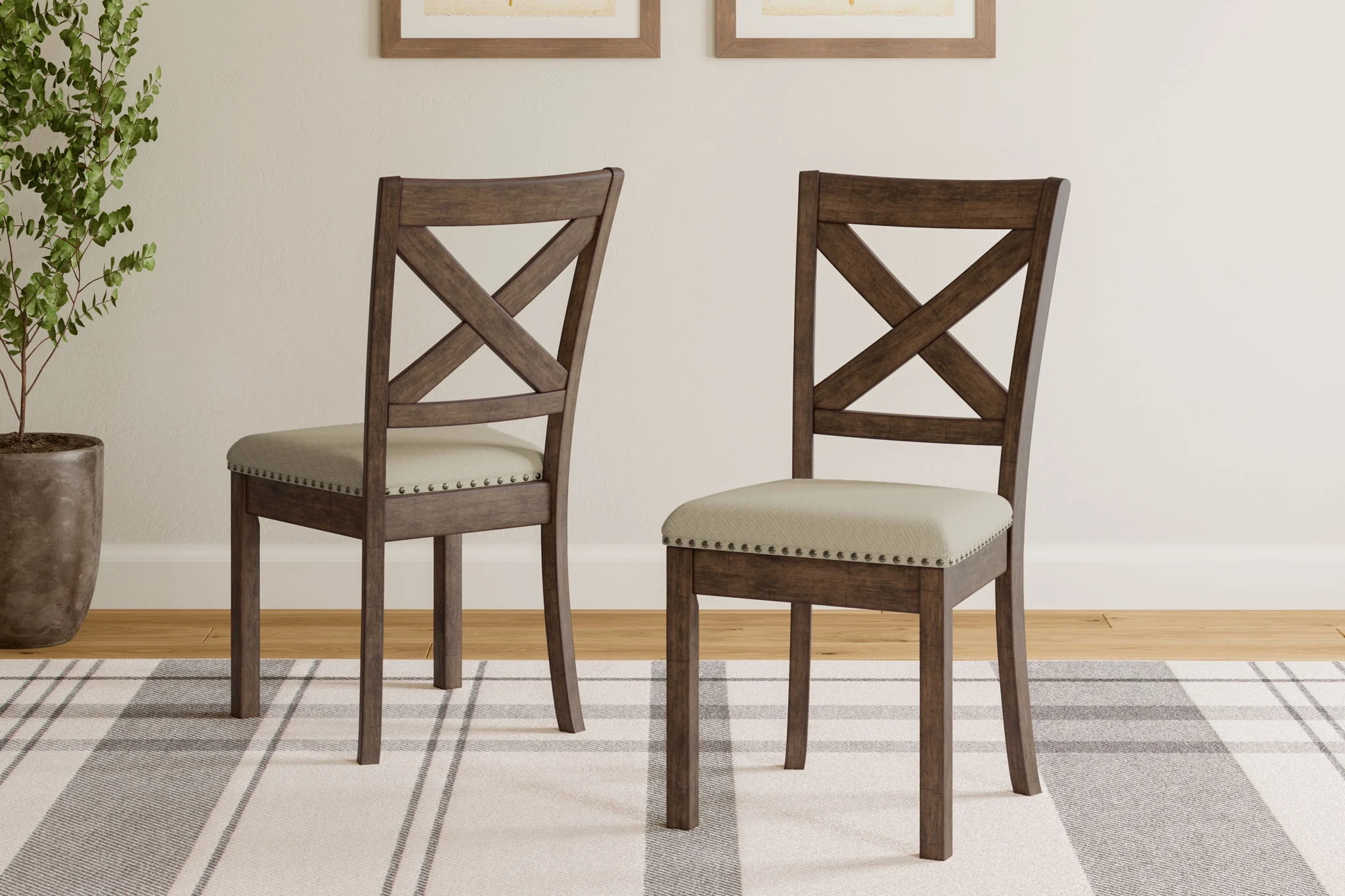 Moriville - Dining UPH Side Chair (Set of 2) - Beige - Image 4