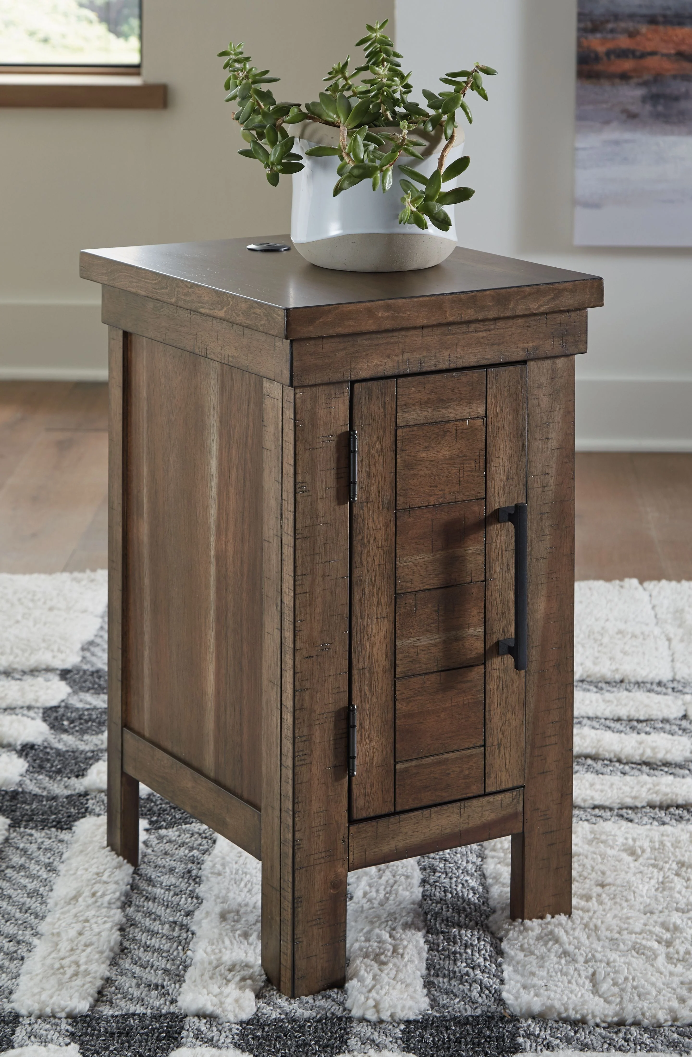 Moriville - Chair Side End Table - Grayish Brown - Image 3