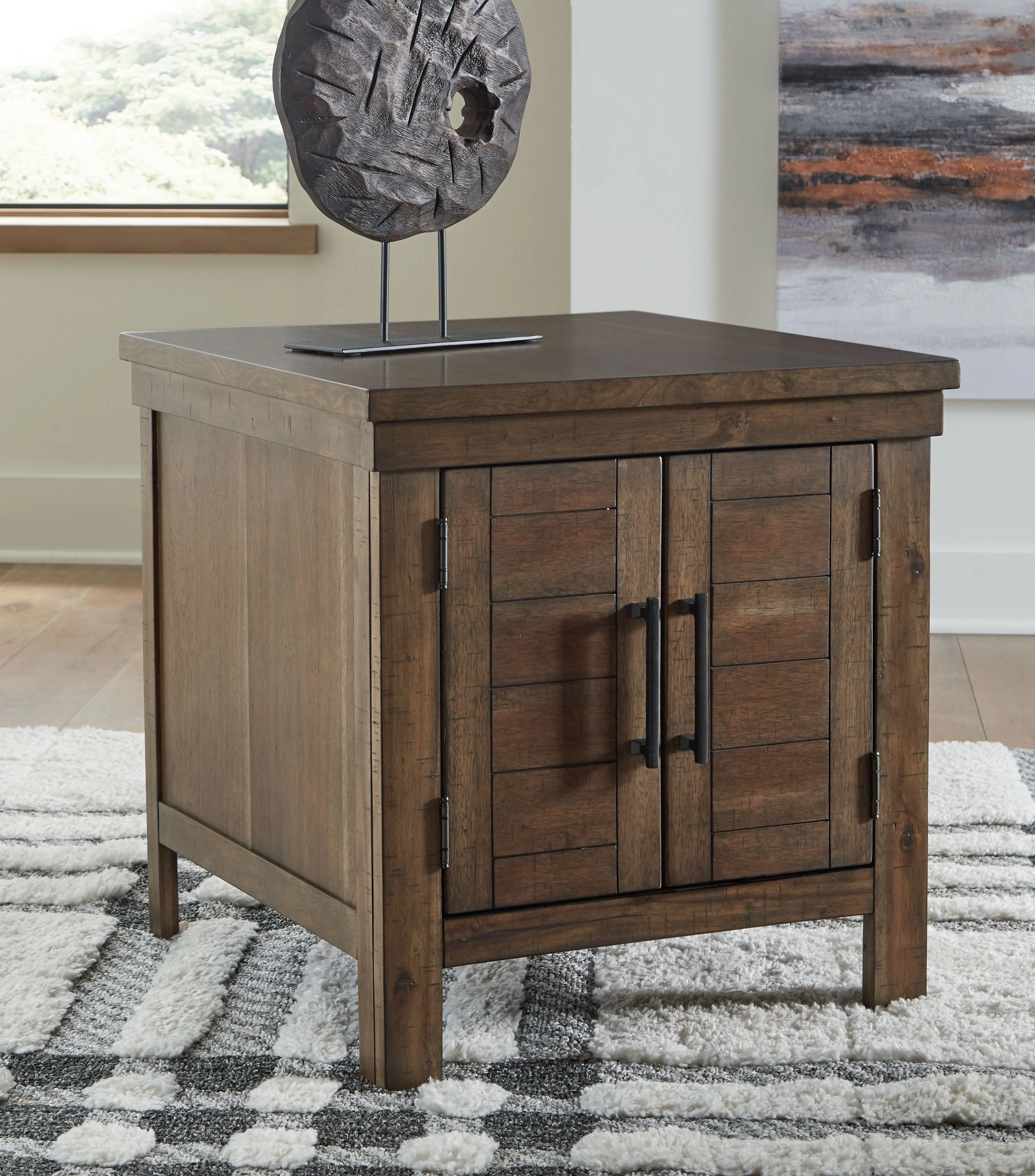 Moriville - Rectangular End Table - Grayish Brown - Image 2