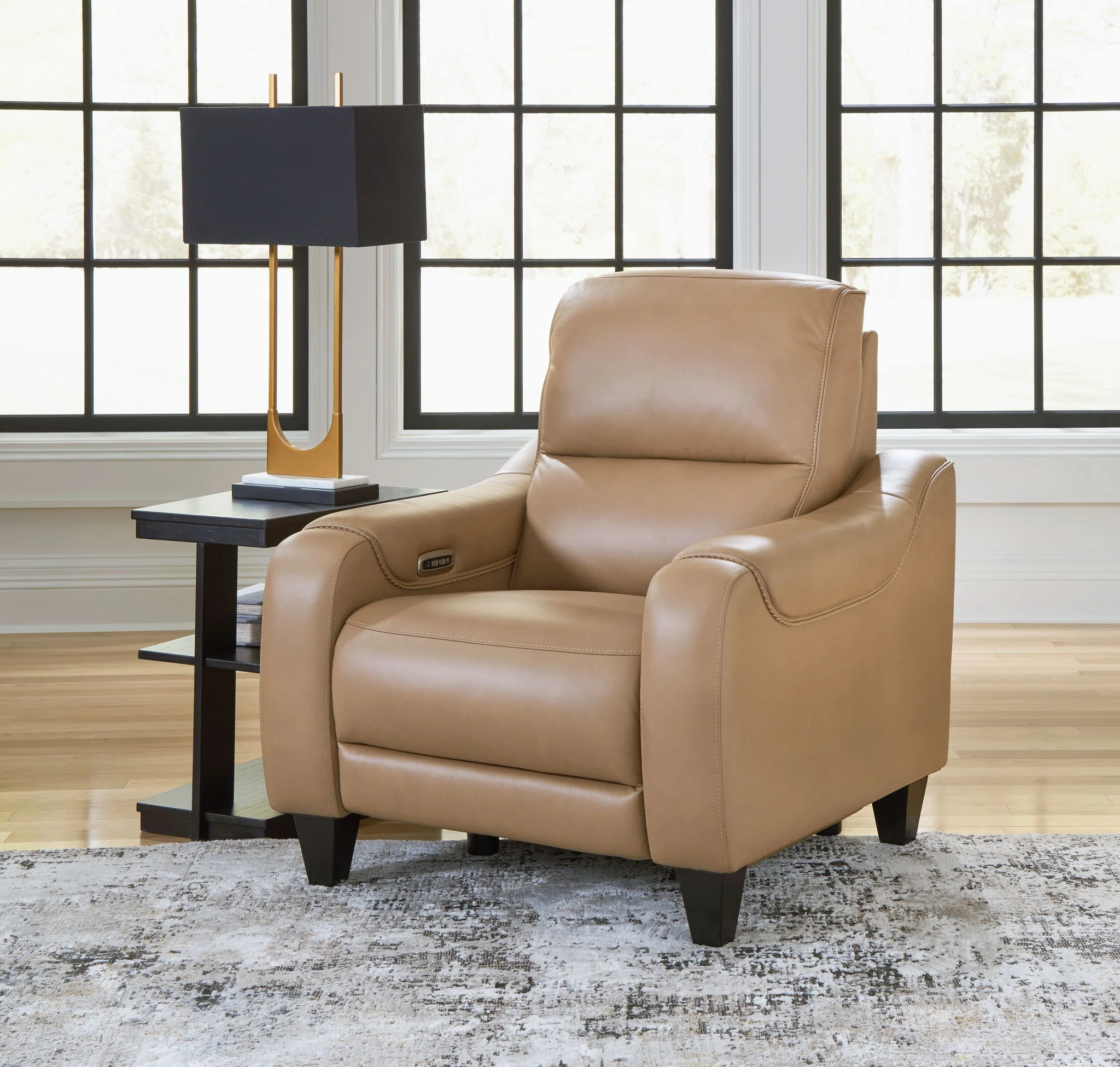 Mosswell - Power Recliner With Adj Headrest - Toffee - Image 2