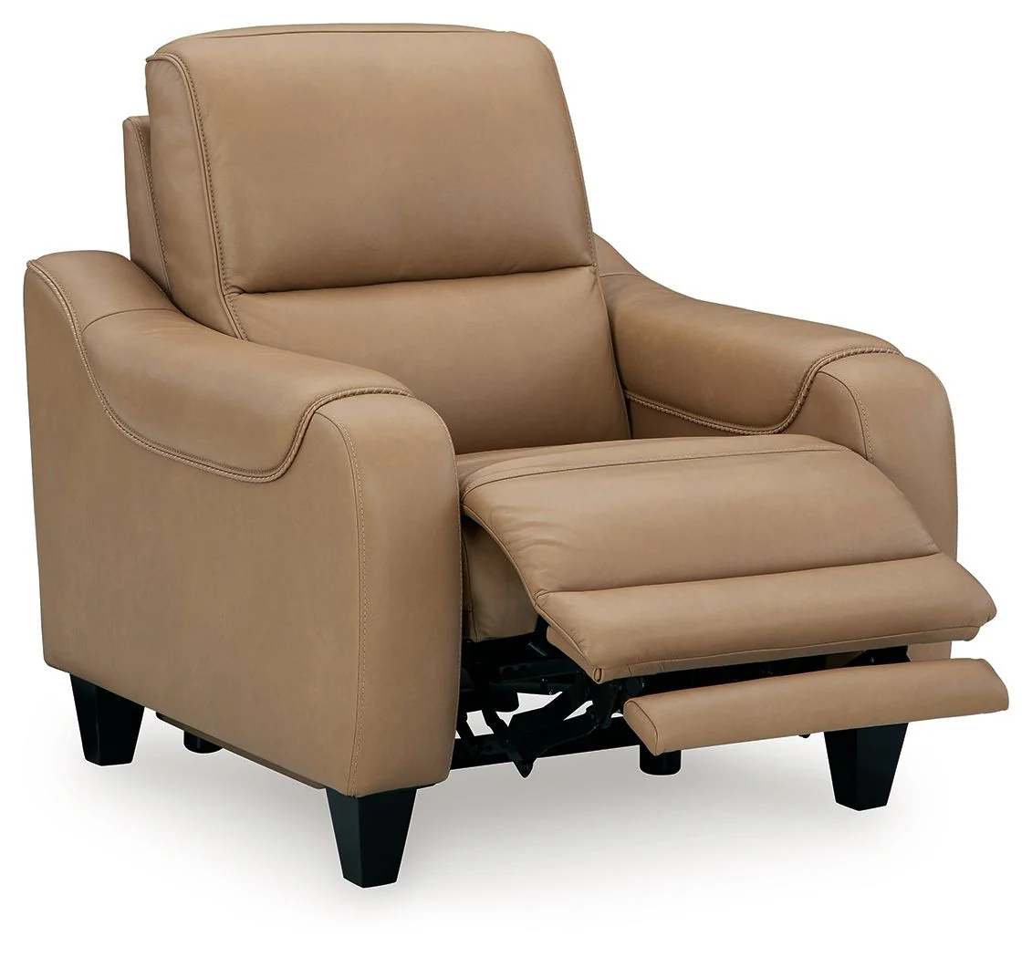Mosswell - Power Recliner With Adj Headrest - Toffee - Image 4
