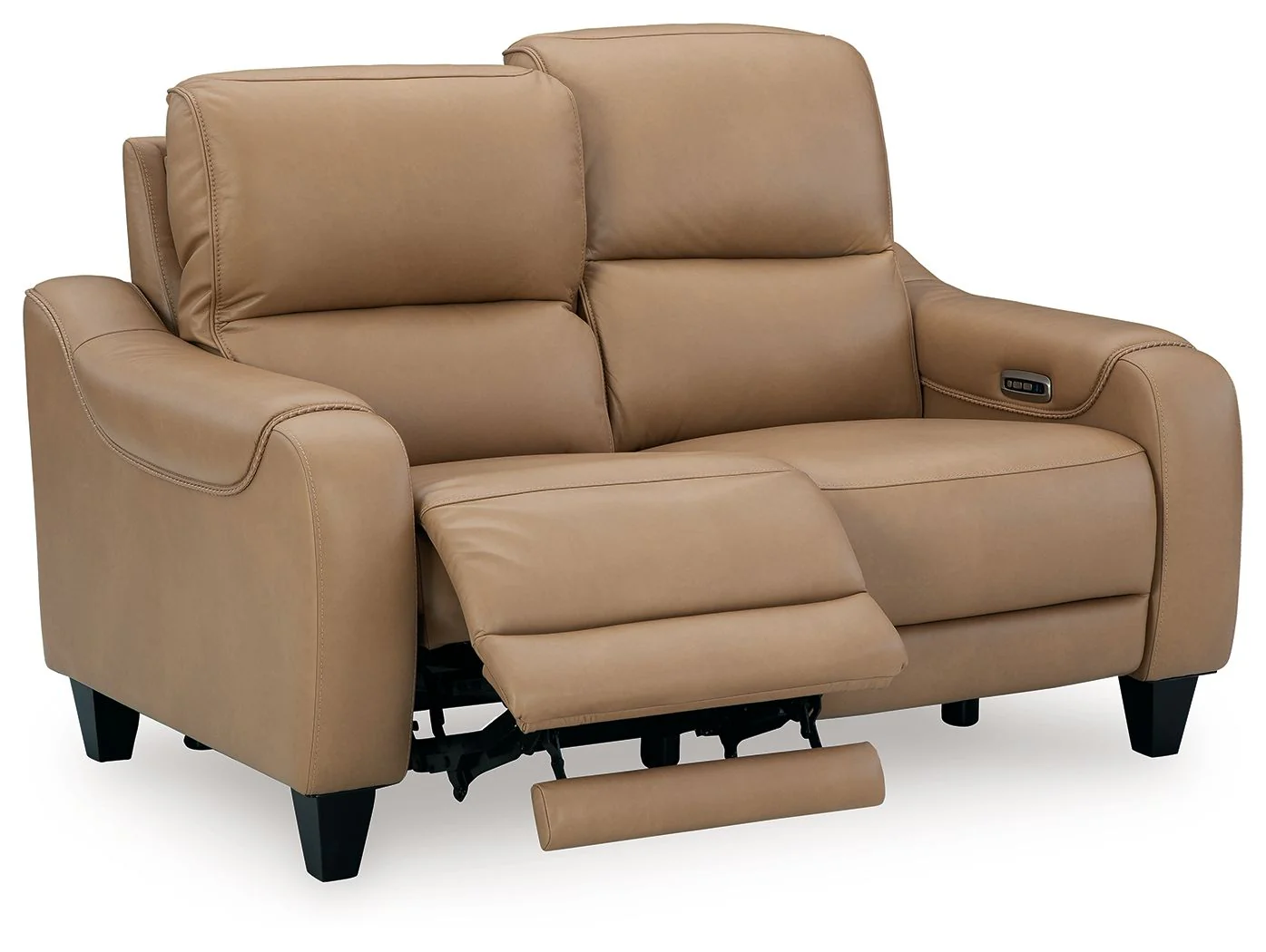 Mosswell - Power Reclining Loveseat With Adj Headrest - Toffee - Image 2