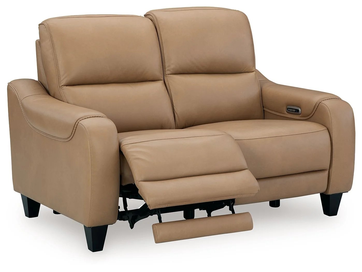 Mosswell - Power Reclining Loveseat With Adj Headrest - Toffee - Image 4